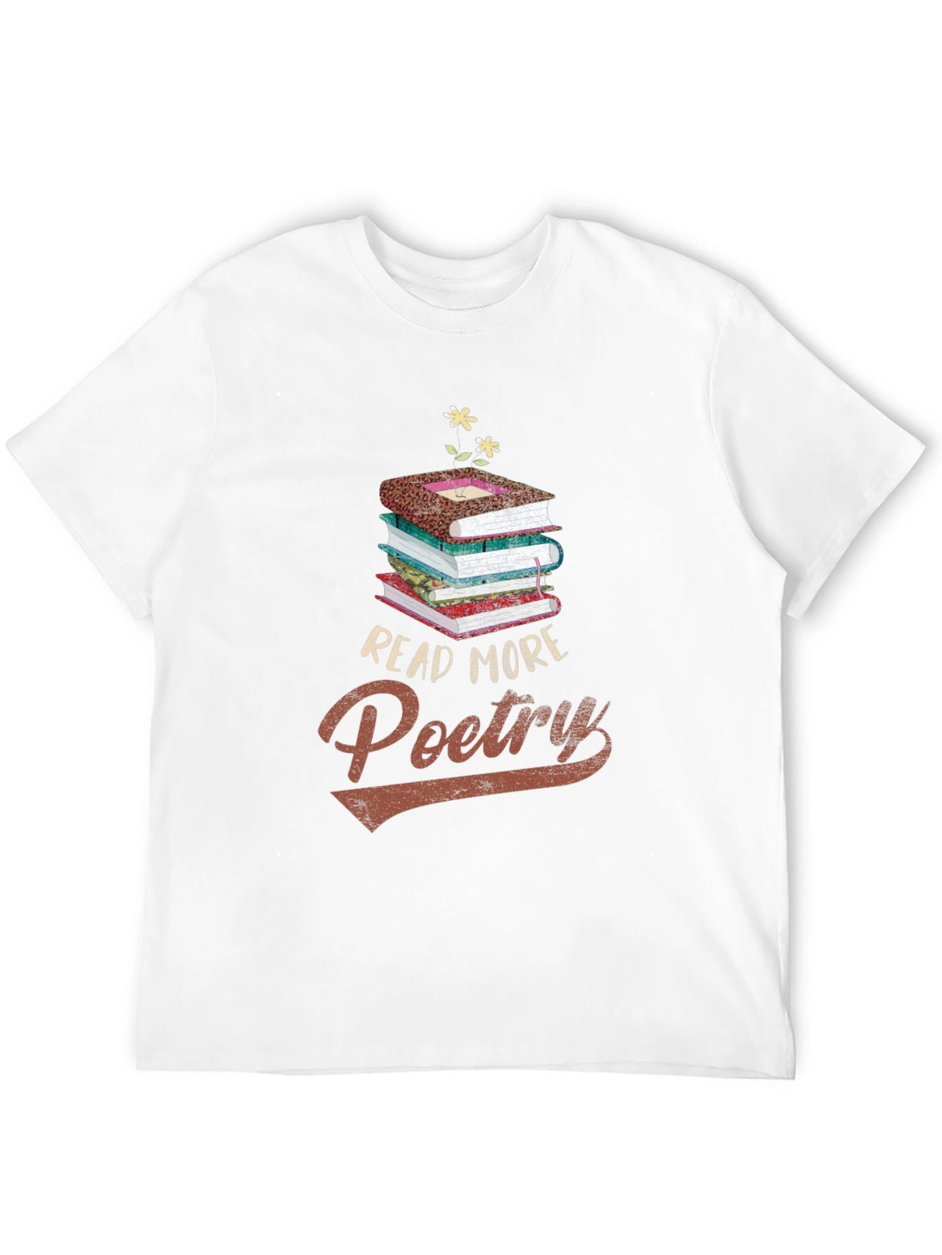 Black Read More Poetry T-Shirt - Literary Apparel view 12