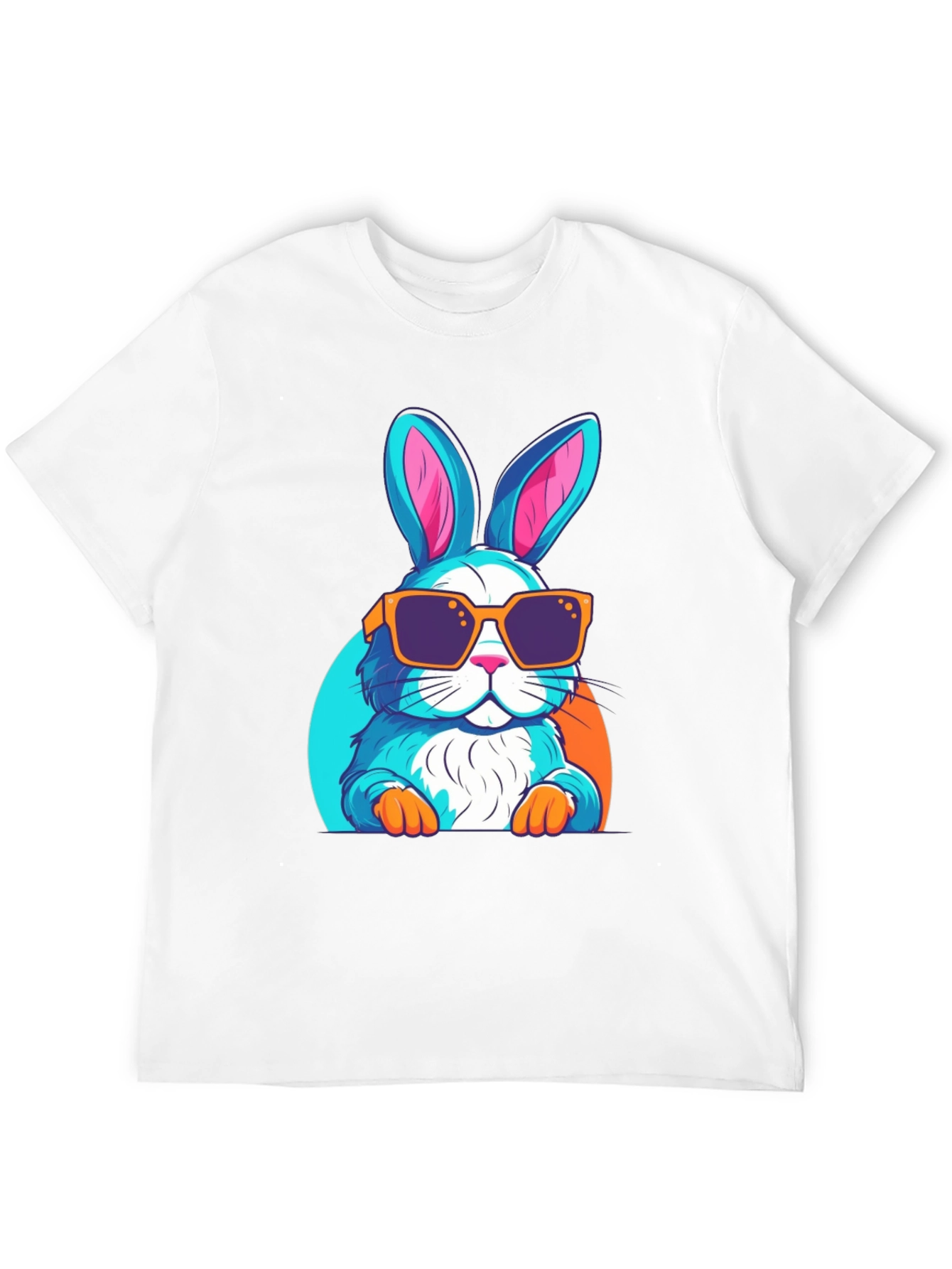 Black Cool Rabbit Graphic T-Shirt view 12