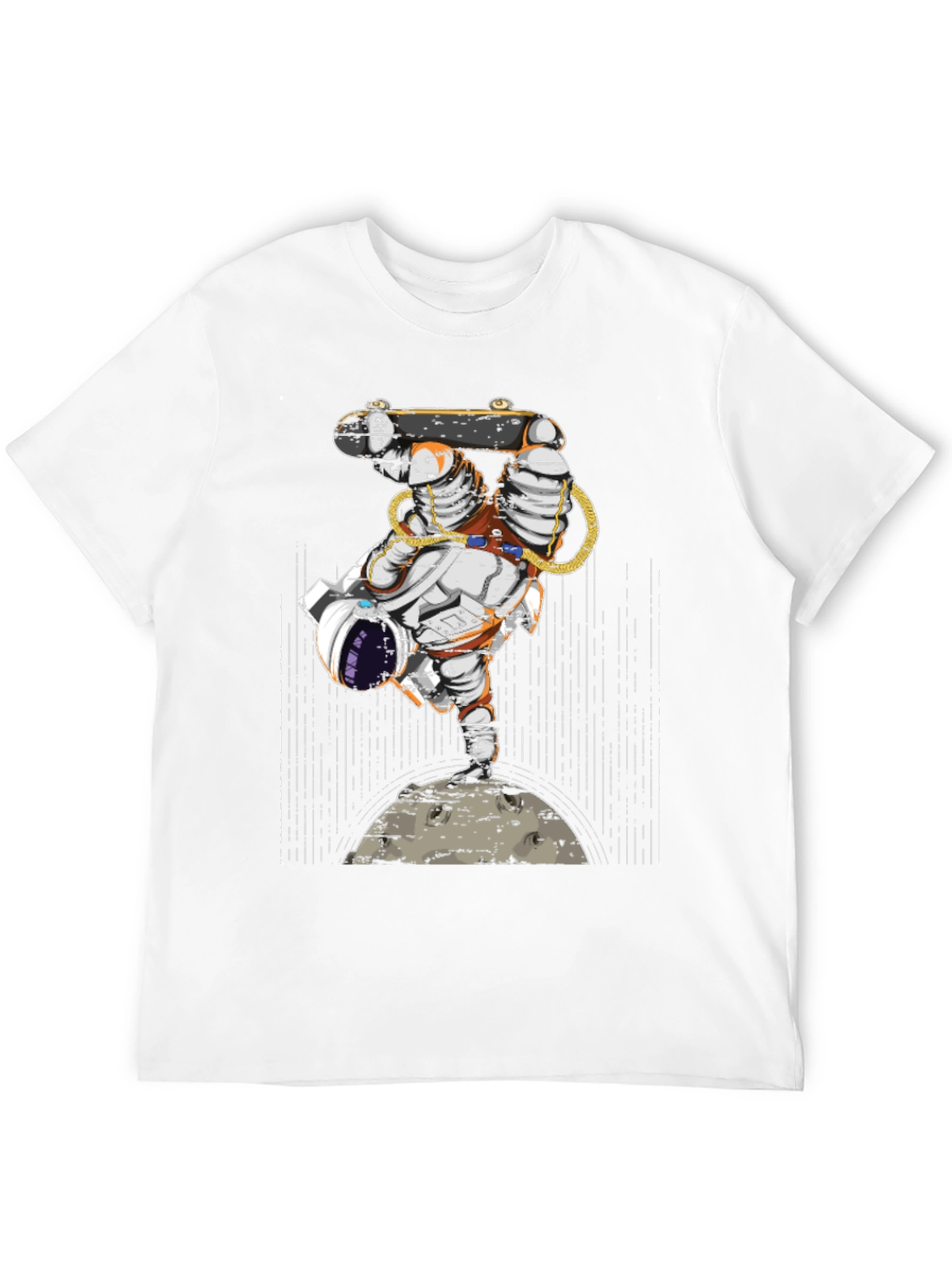 Black Astronaut Skateboarder Graphic Tee view 12