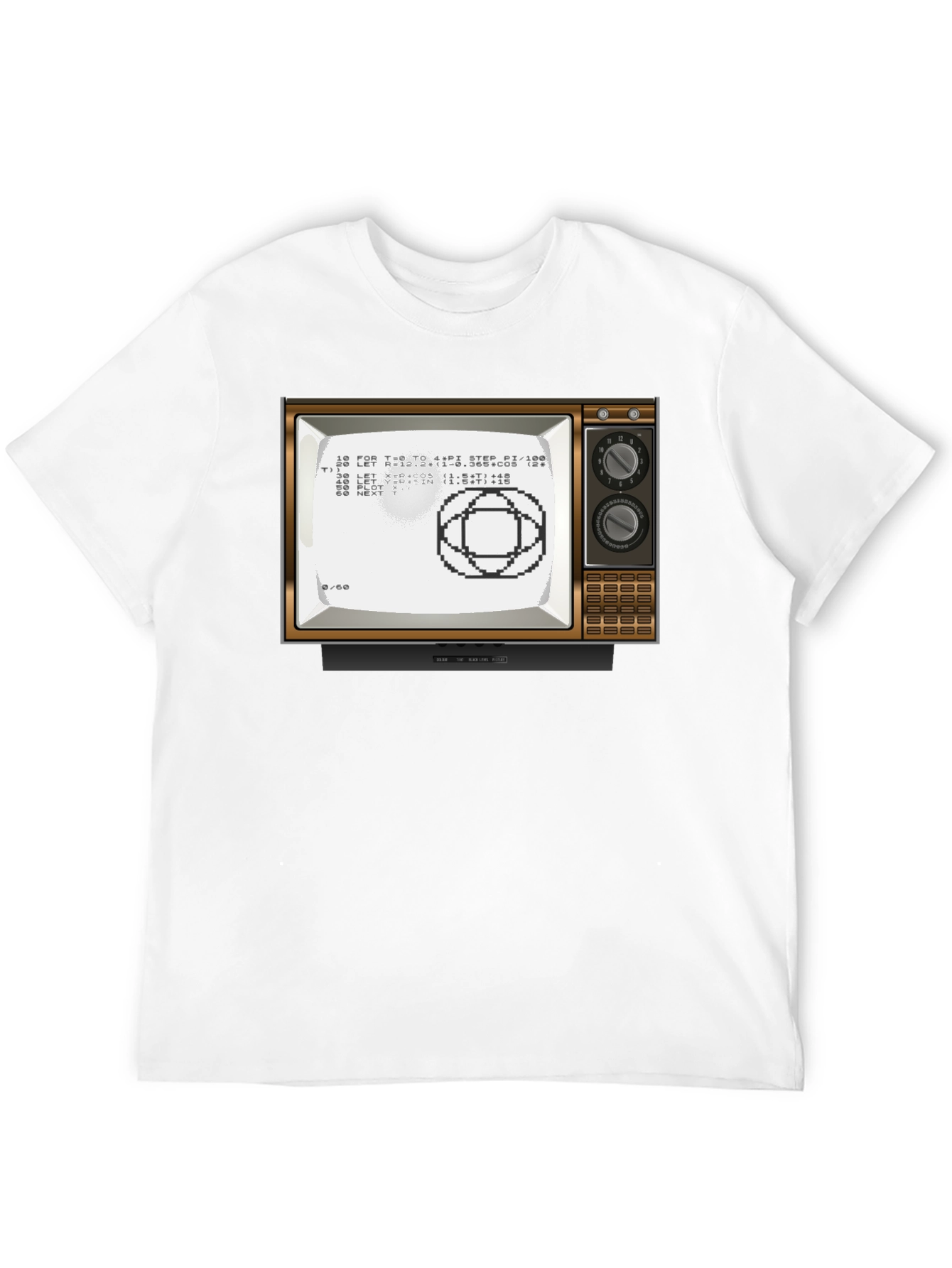 Black Retro Computer TV Graphic Tee - Programmer Shirt view 12