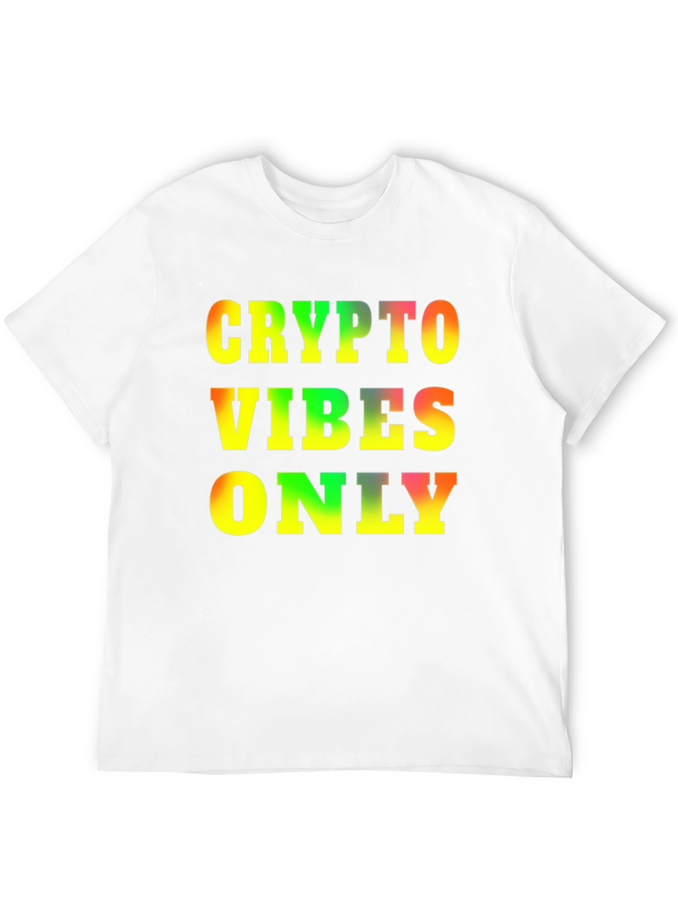 Black Crypto Vibes Only T-Shirt - Bold Graphic Tee view 12