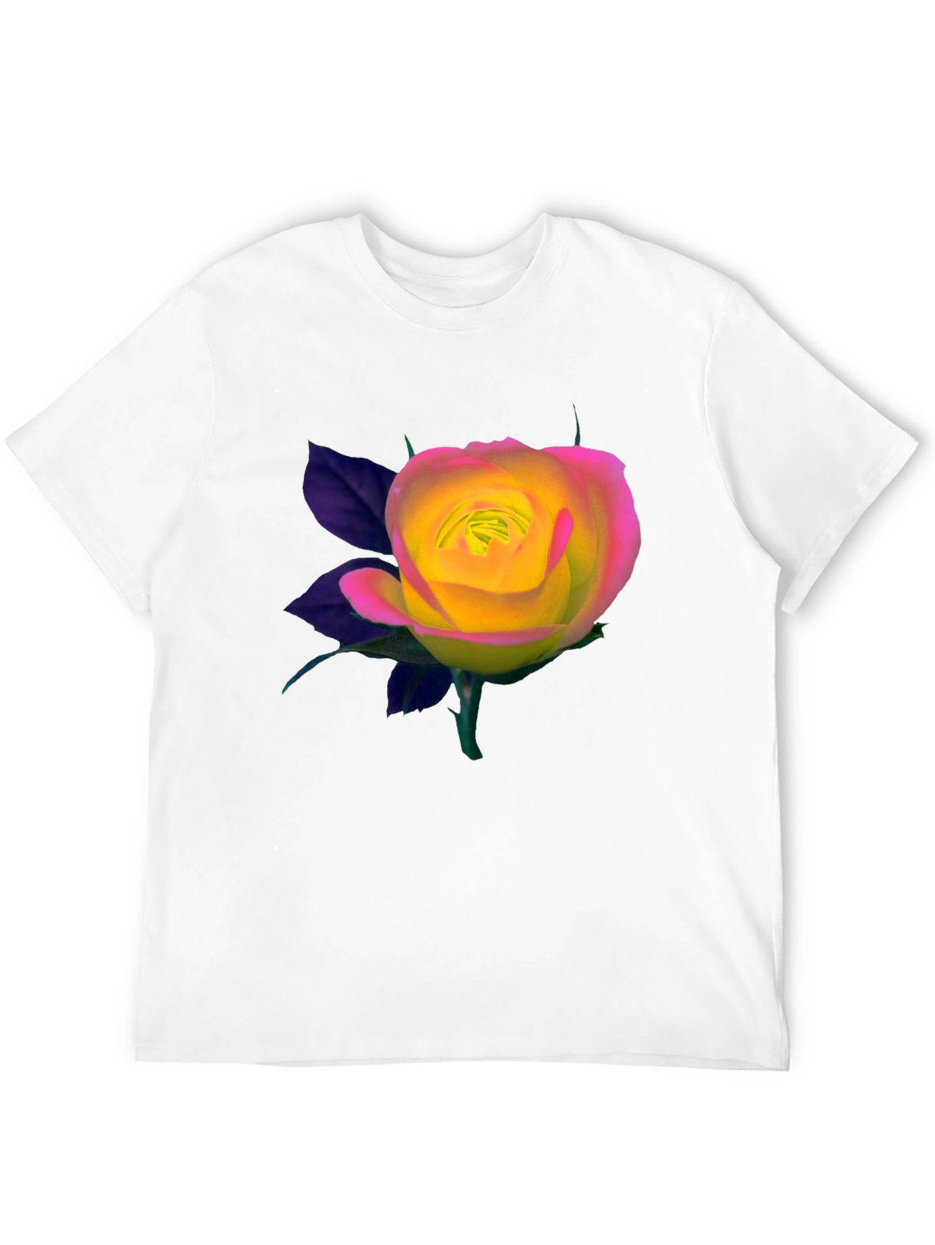 Black Rose Graphic Black T-Shirt view 12