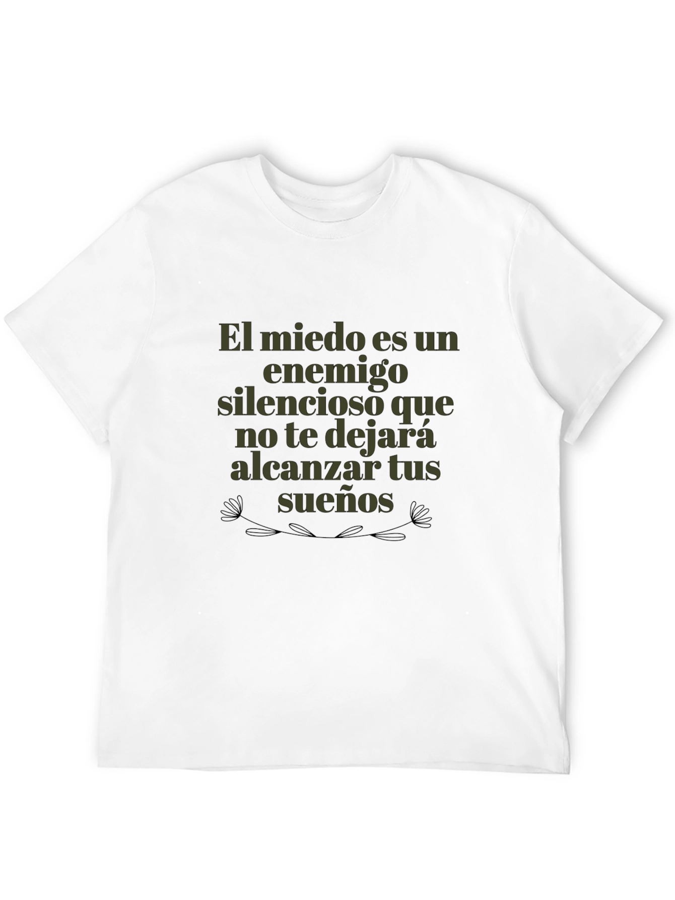 Black Motivational Spanish Quote T-Shirt view 12