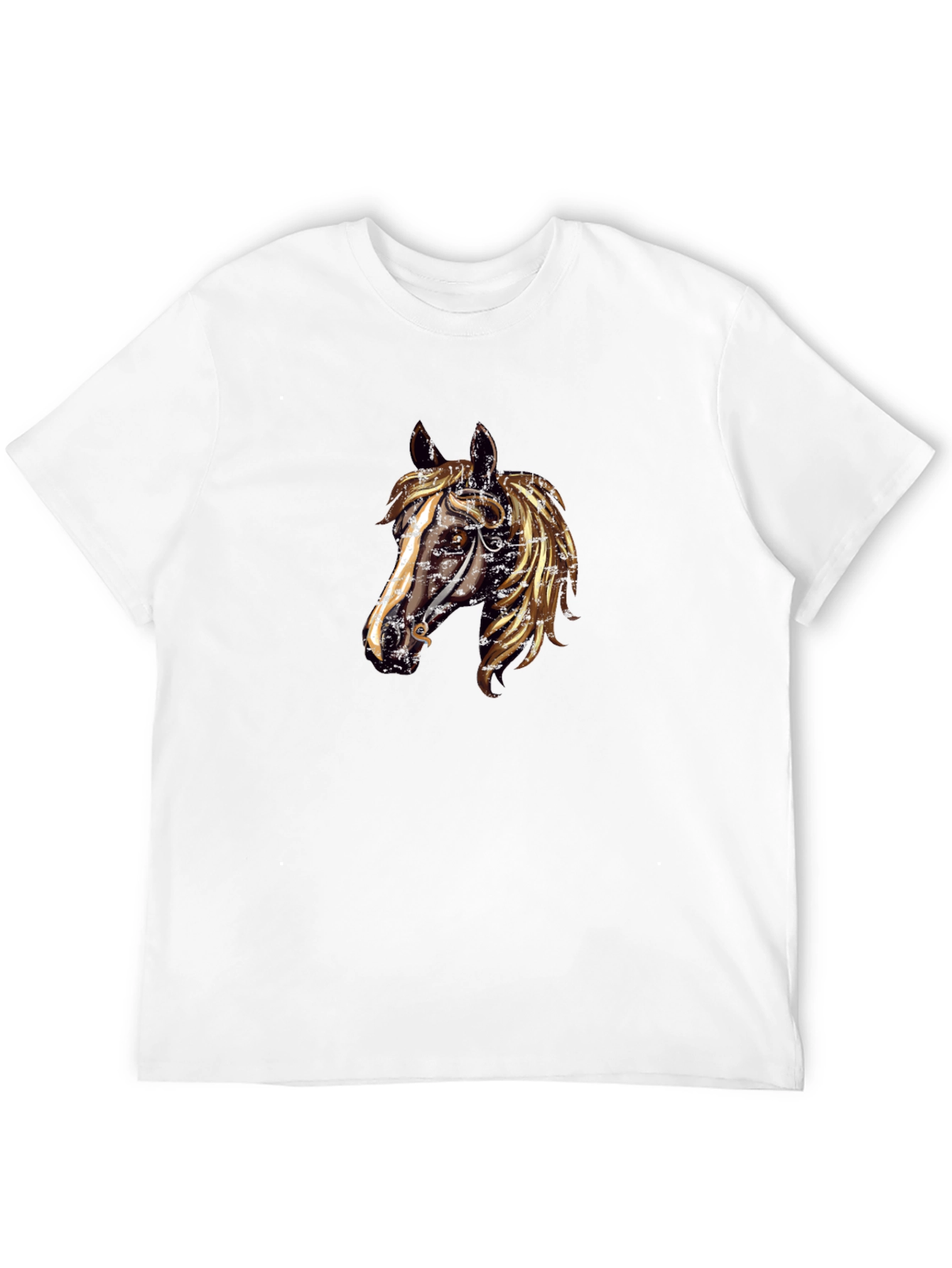 Black Steampunk Horse Tee - Unique Graphic Design view 12
