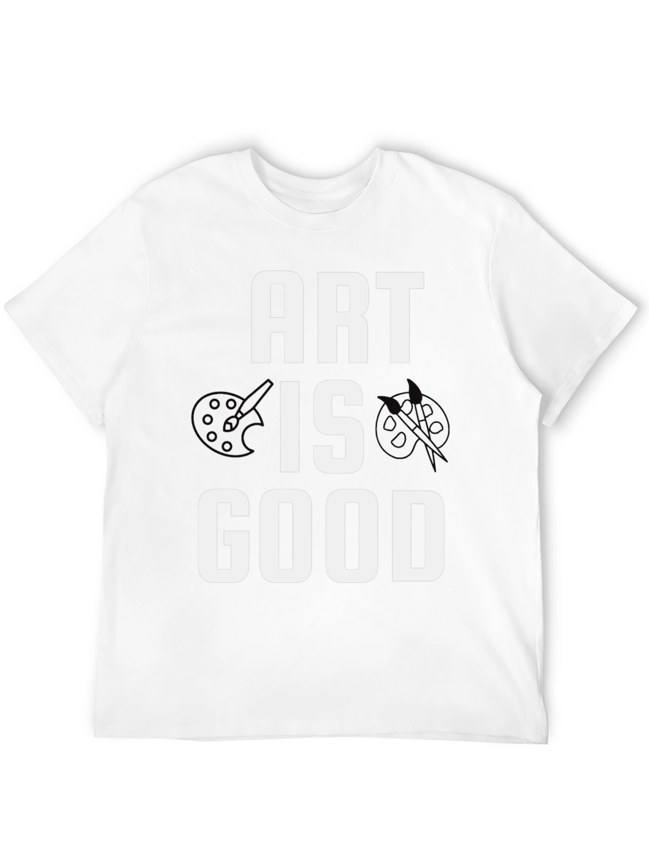Black Art Is Good Men's Black Graphic Tee view 12