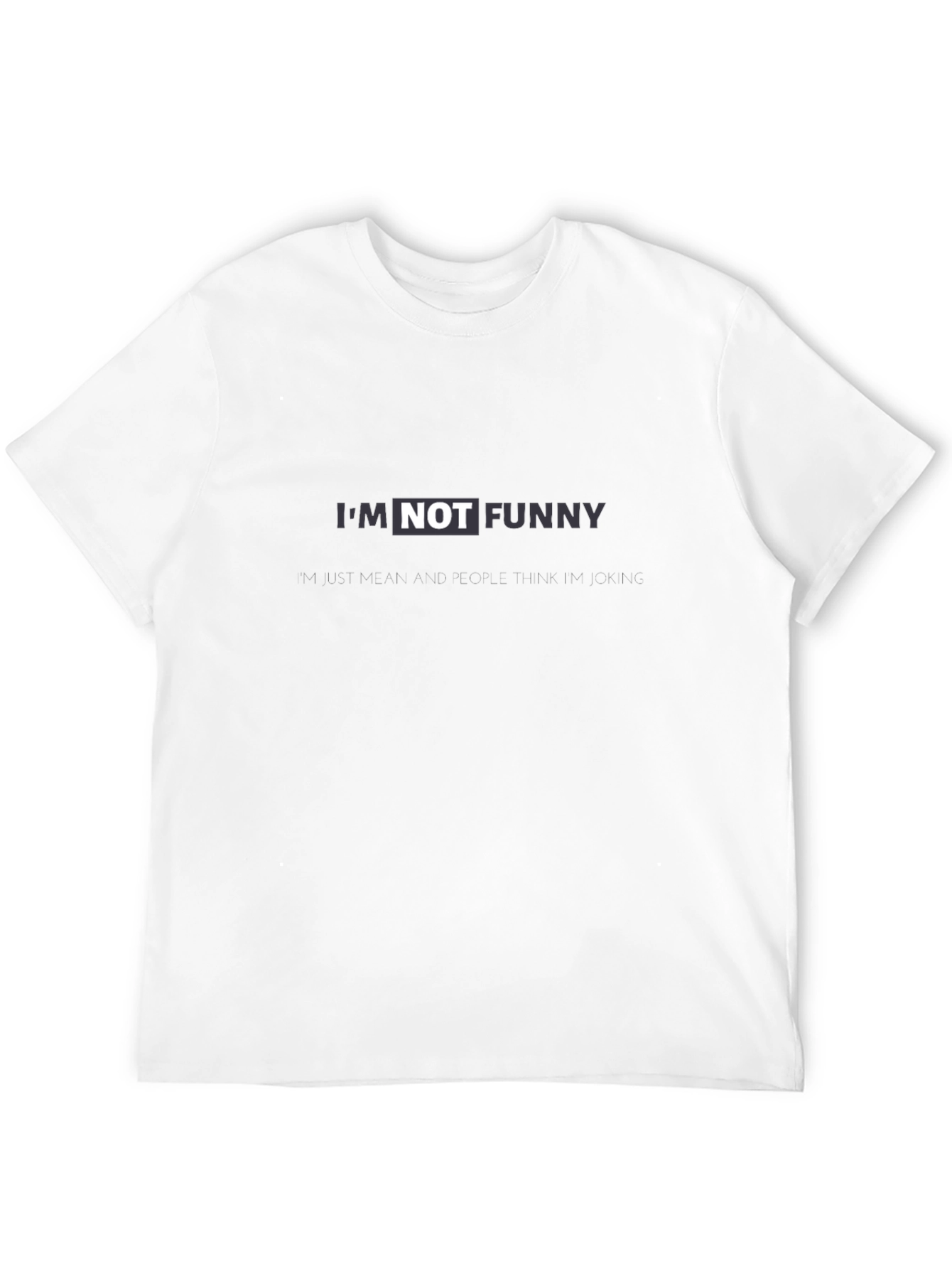 Black I'm Not Funny Black Graphic Tee view 12