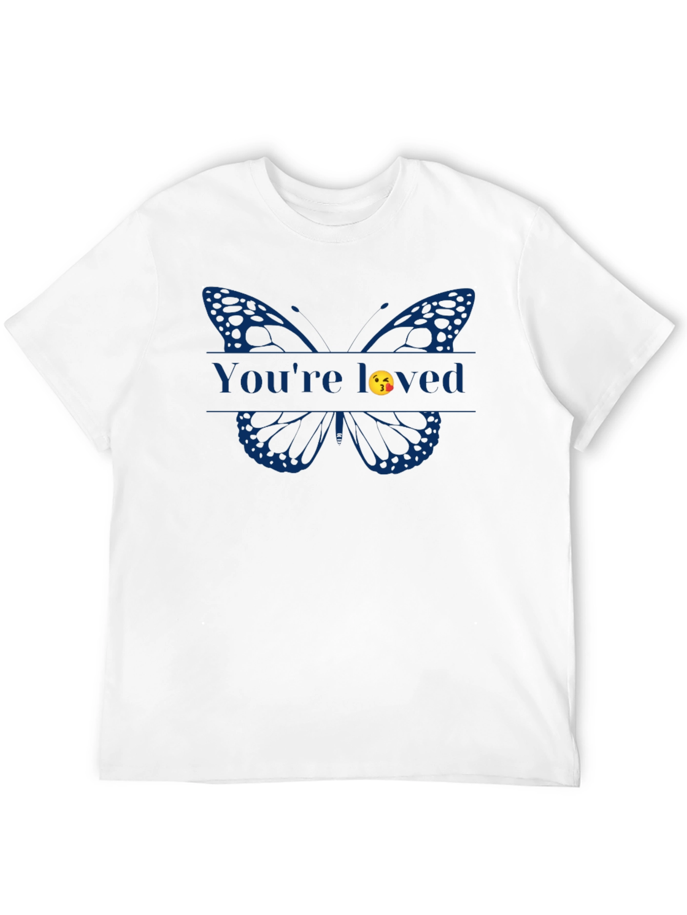 Black You're Loved Butterfly Graphic Tee - Black view 12