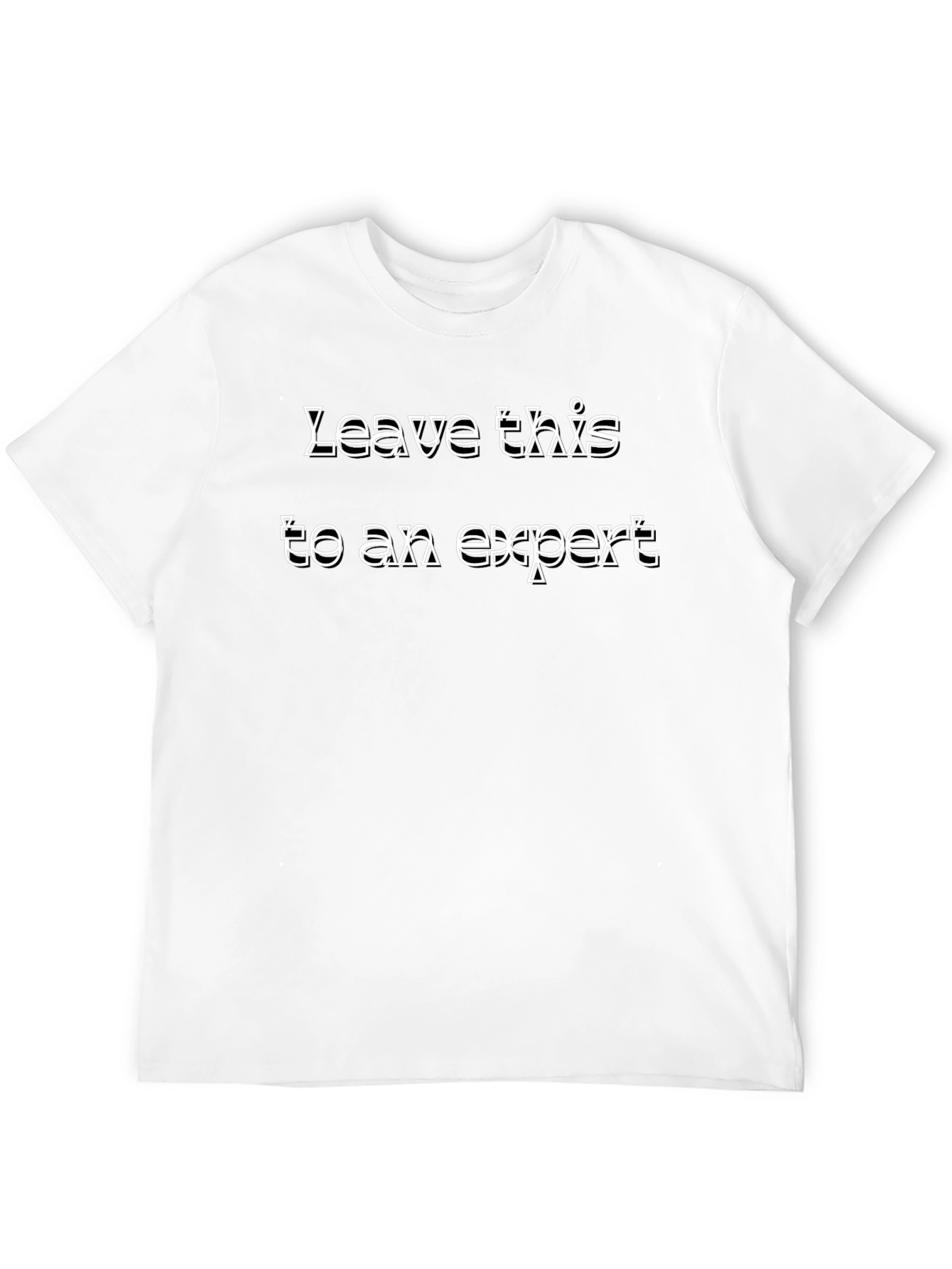 Black Expert T-Shirt - Funny Graphic Tee view 12