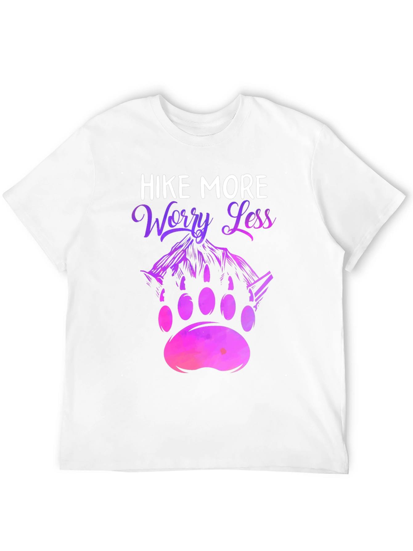 Black Hike More Worry Less Graphic Tee view 12