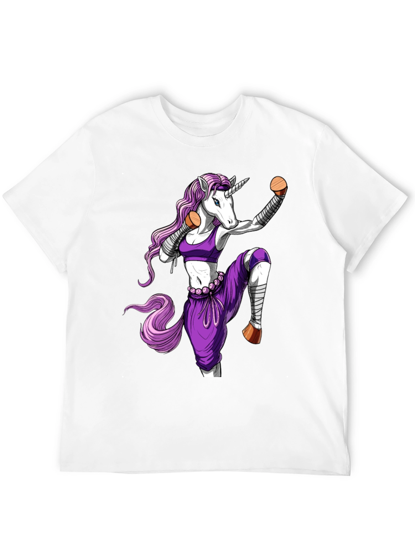 Black Martial Arts Unicorn T-Shirt view 12