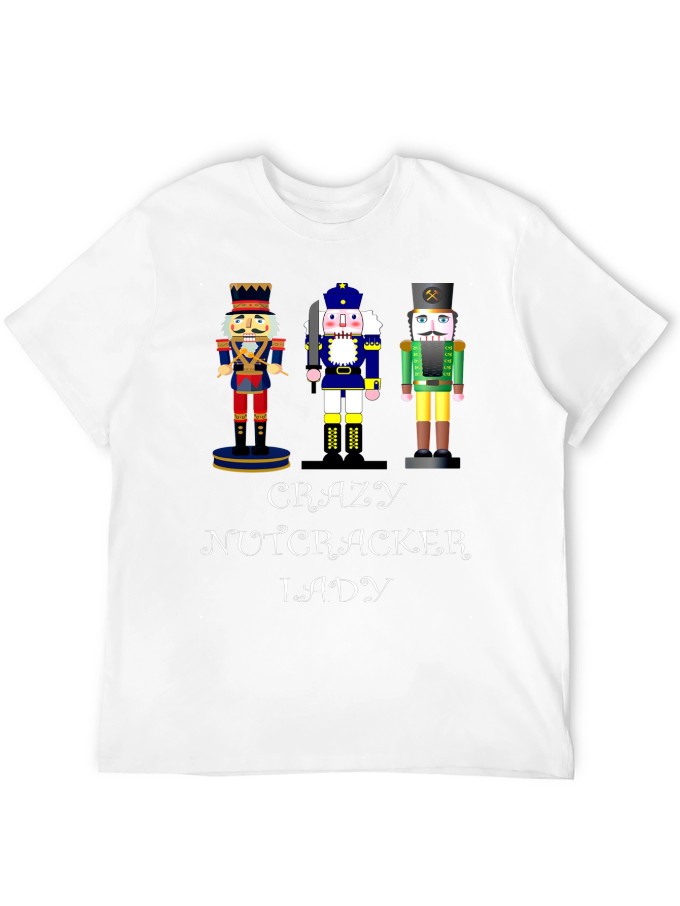 Black Crazy Nutcracker Lady T-Shirt view 12