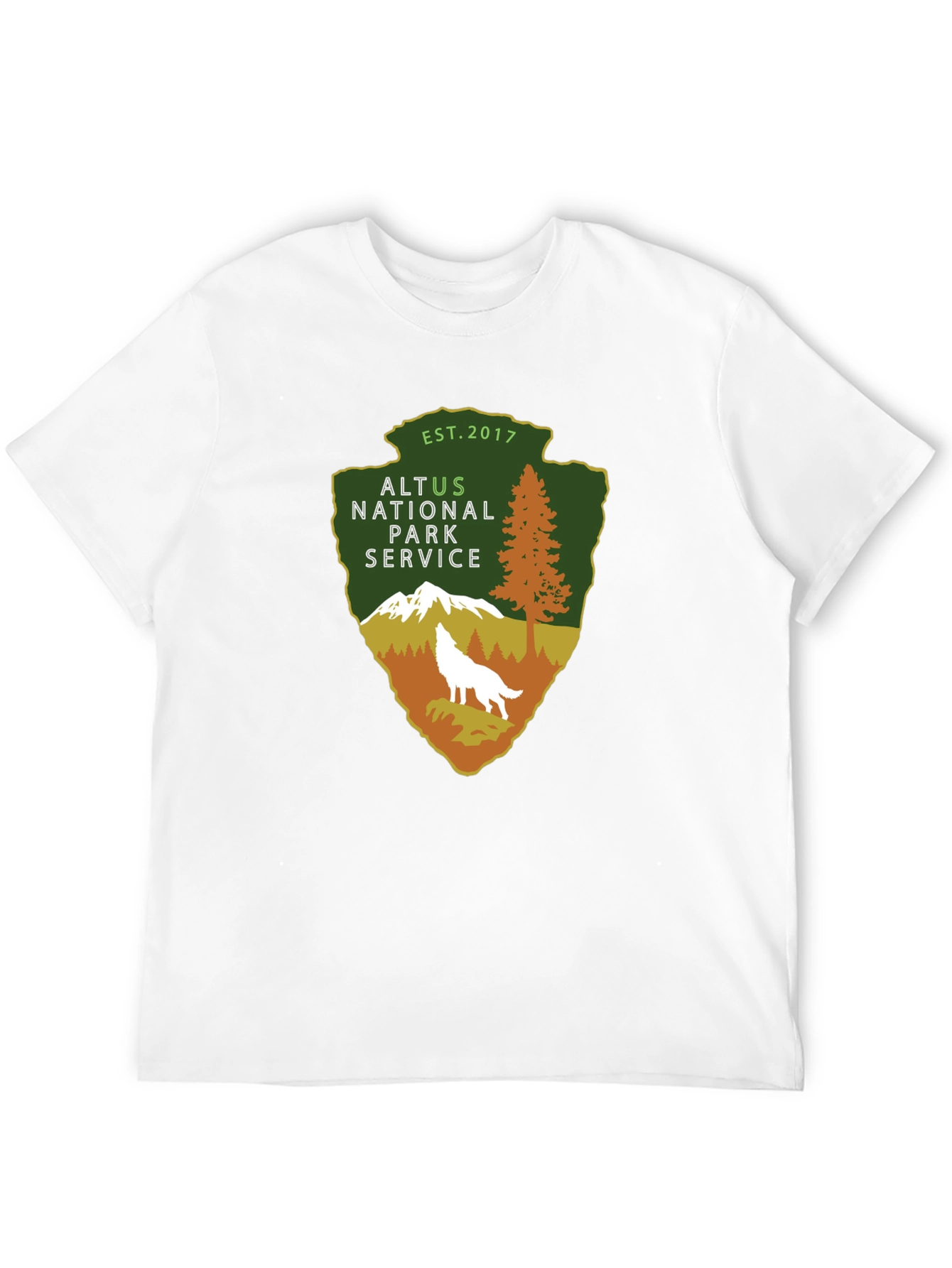 Black Altus National Park Service Arrowhead T-Shirt view 12