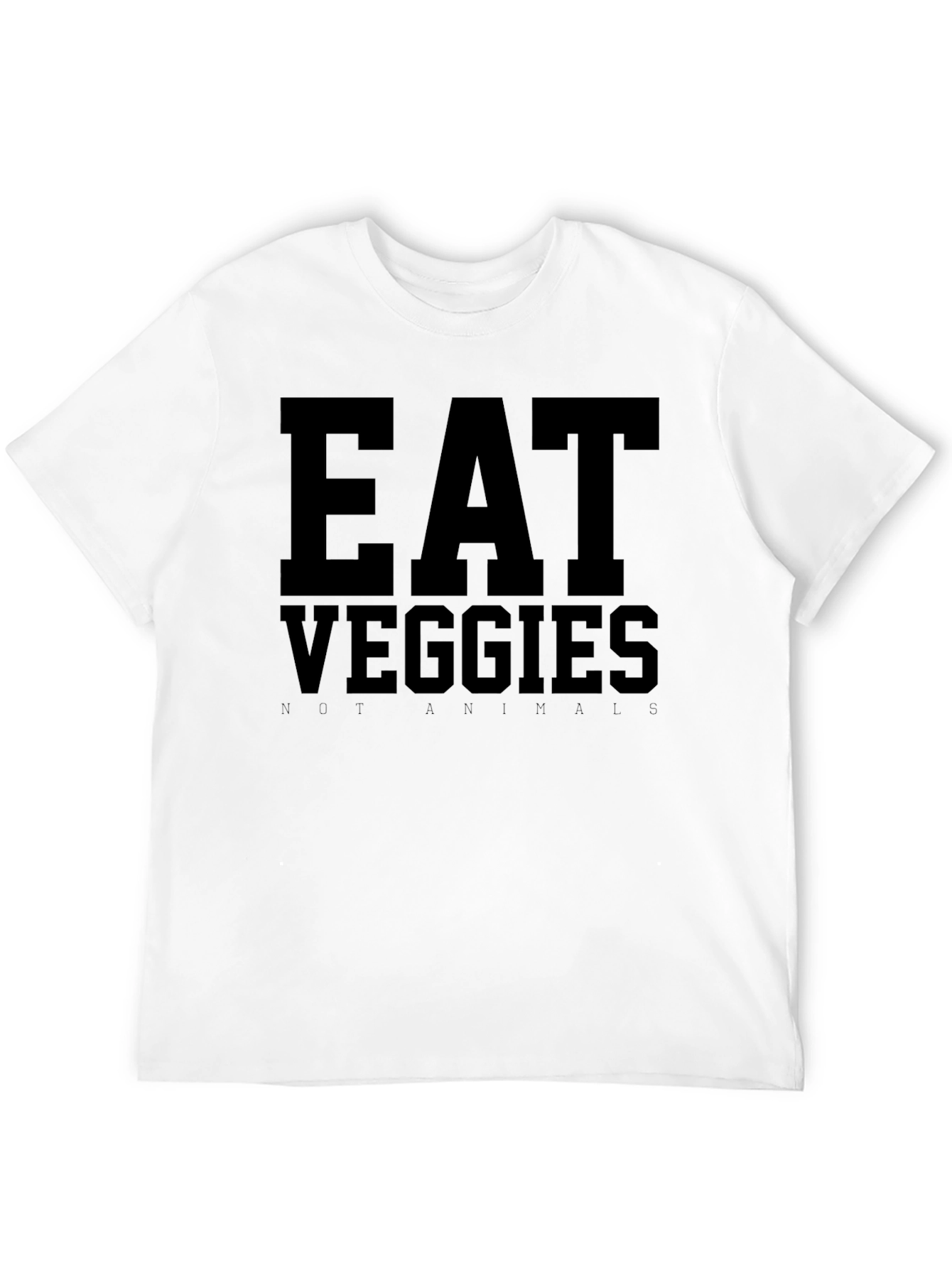 Eat Veggies Not Animals Graphic Tee - Vegan T-Shirt - 12