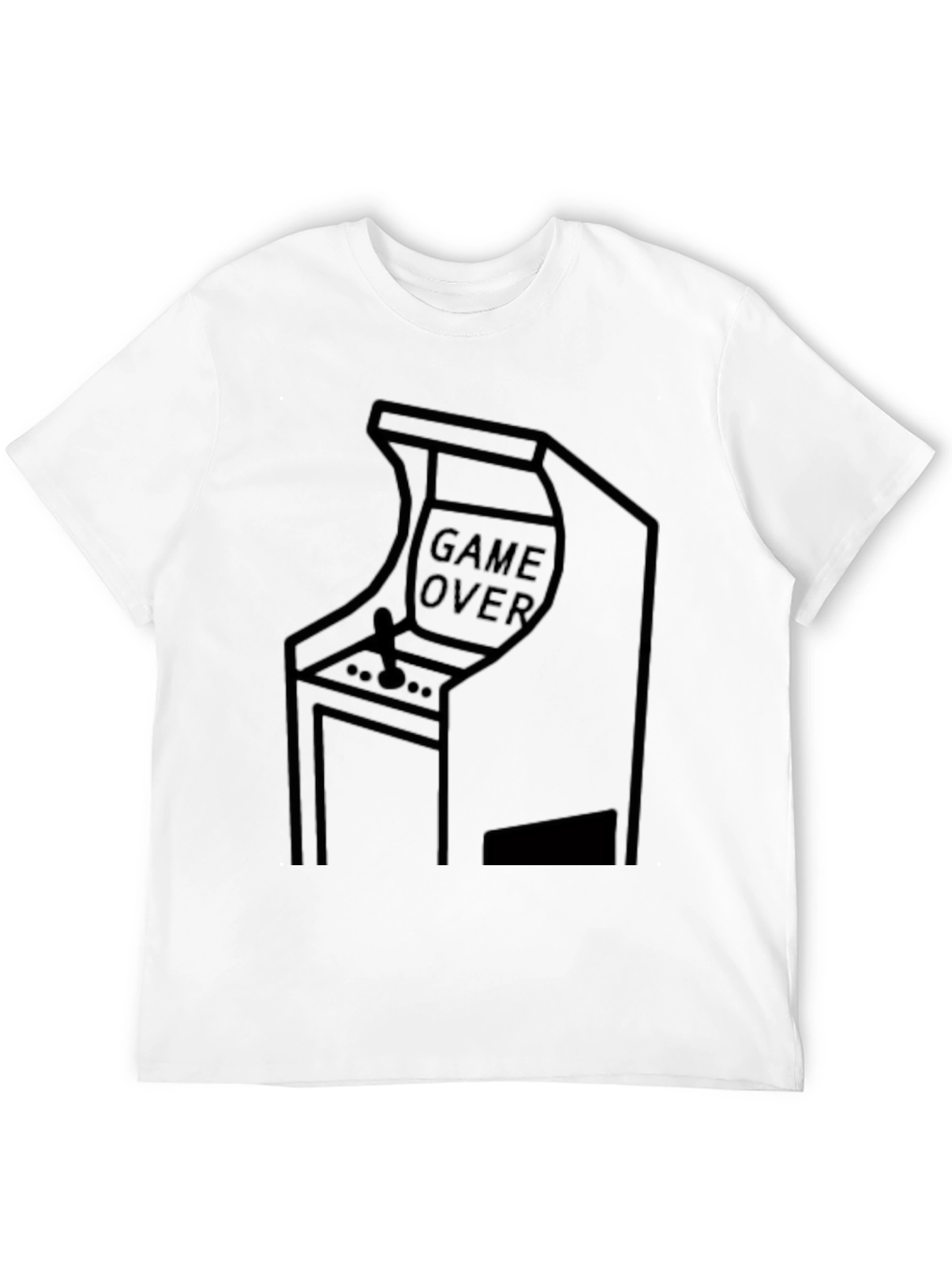 Black Game Over Arcade T-Shirt - Classic Gamer Style view 12