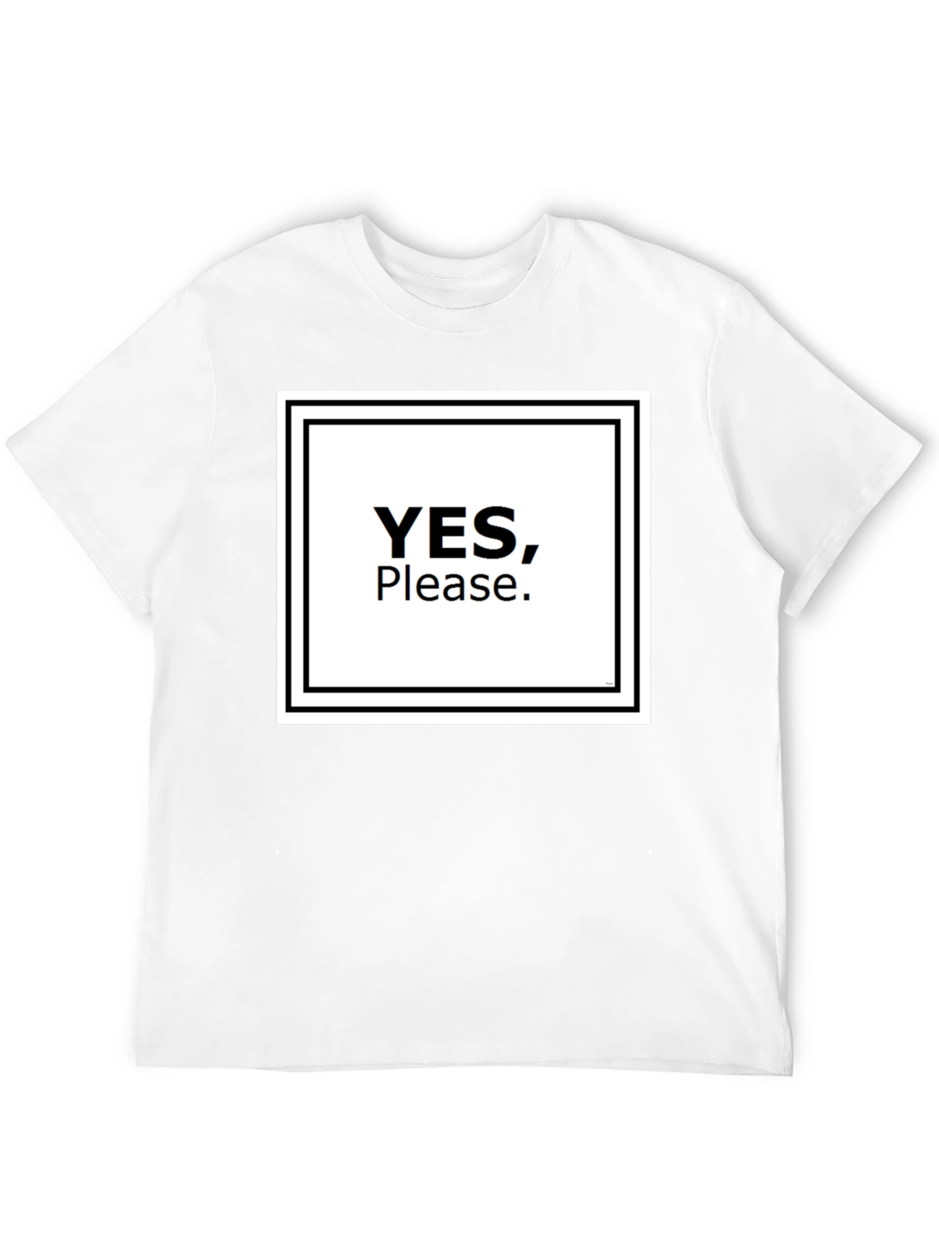 Black Yes, Please T-Shirt - Bold Graphic Tee view 12