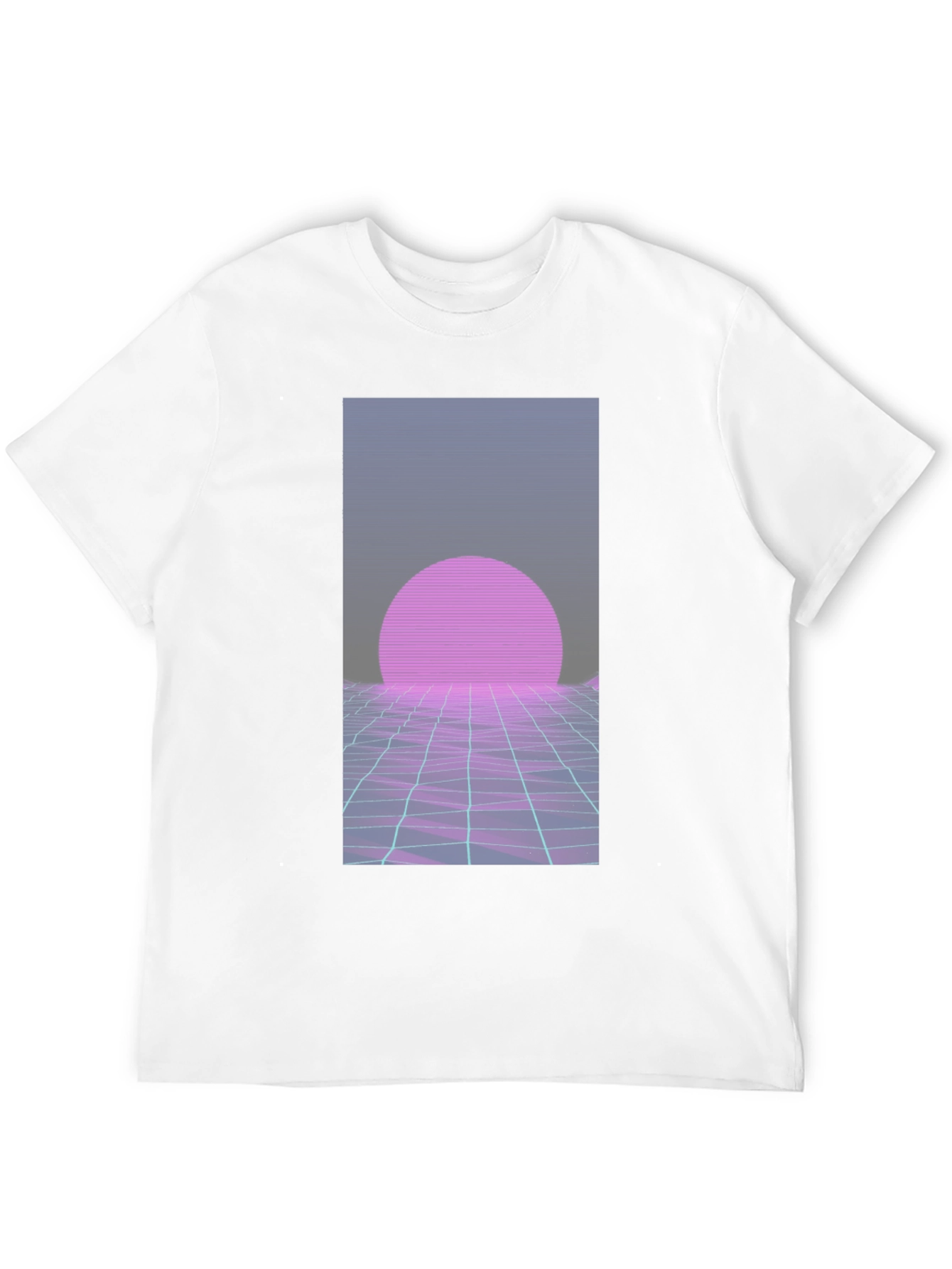 Black Retro Wave T-Shirt: 80s Style Sunset Graphic Tee view 12