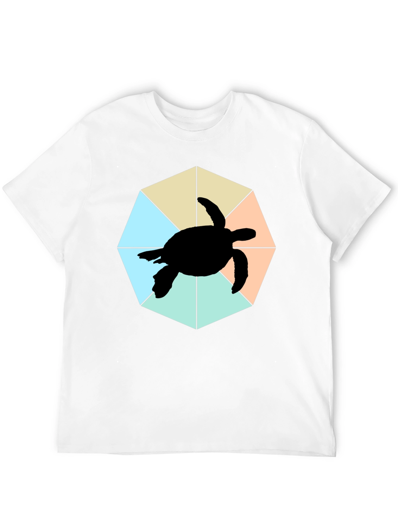 Black Sea Turtle Graphic Tee - Black Cotton Blend view 12