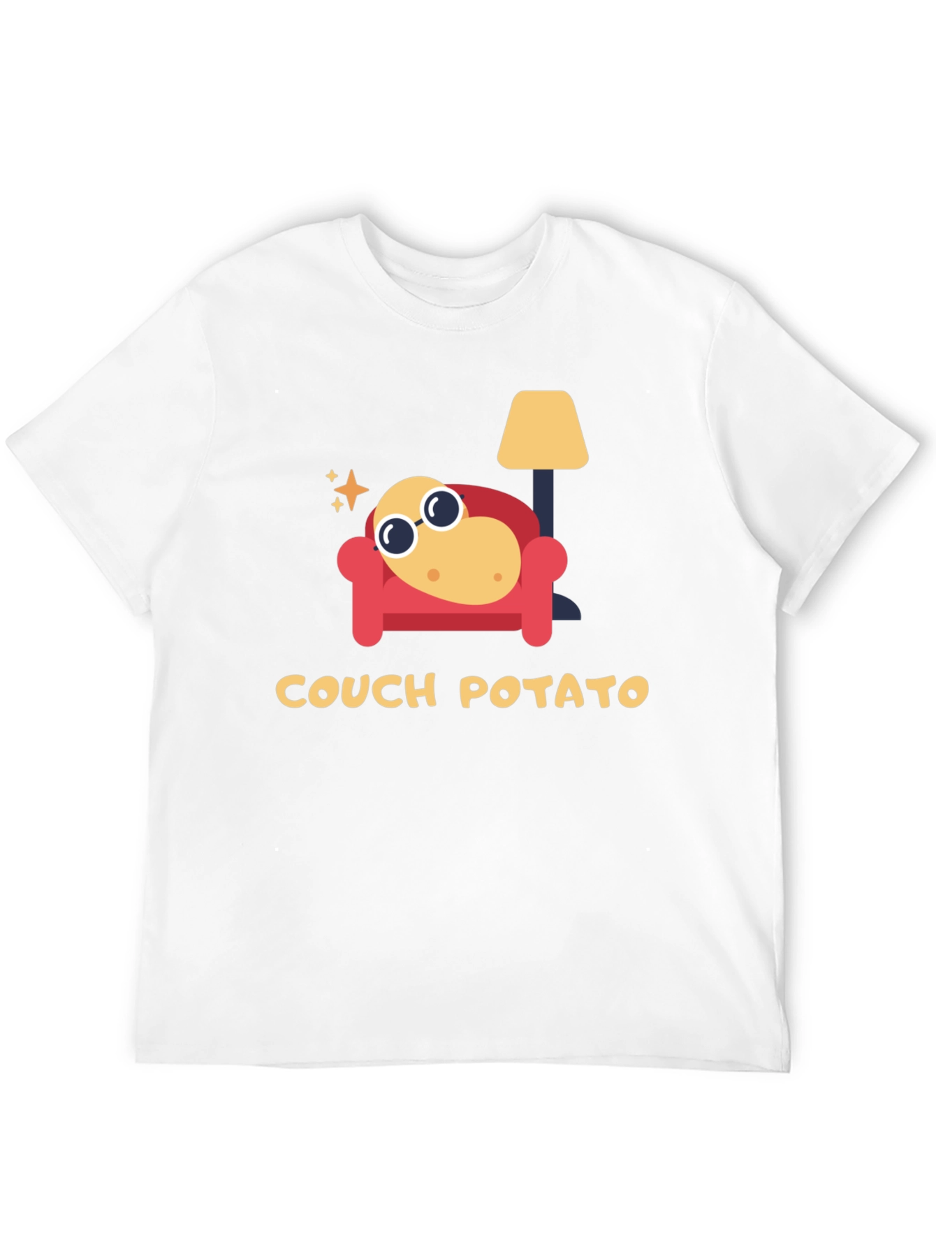 Black Couch Potato Graphic Tee - Lazy Day Comfort view 12