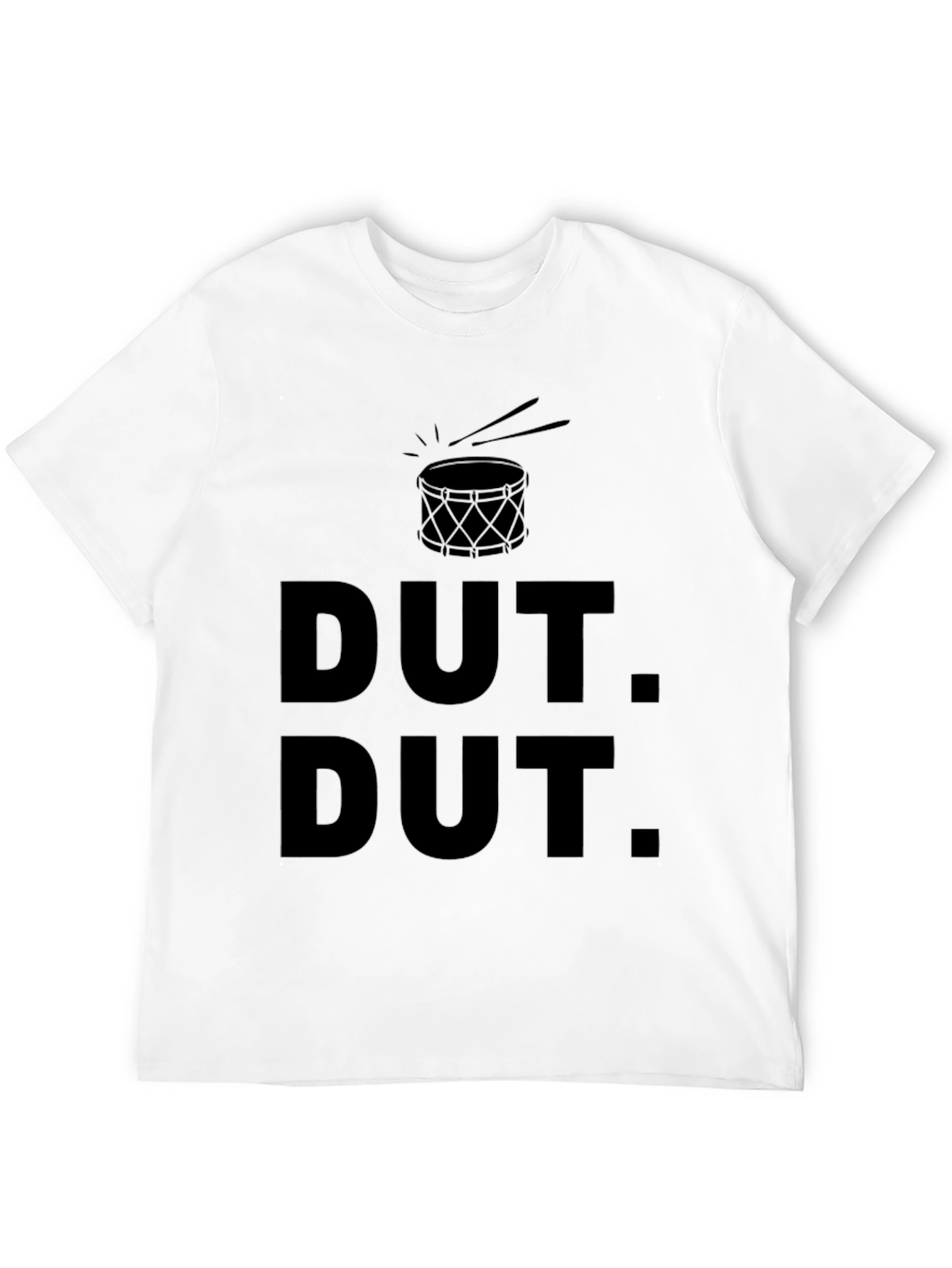 Black Dut Dut Drum T-Shirt - Black Crew Neck view 12