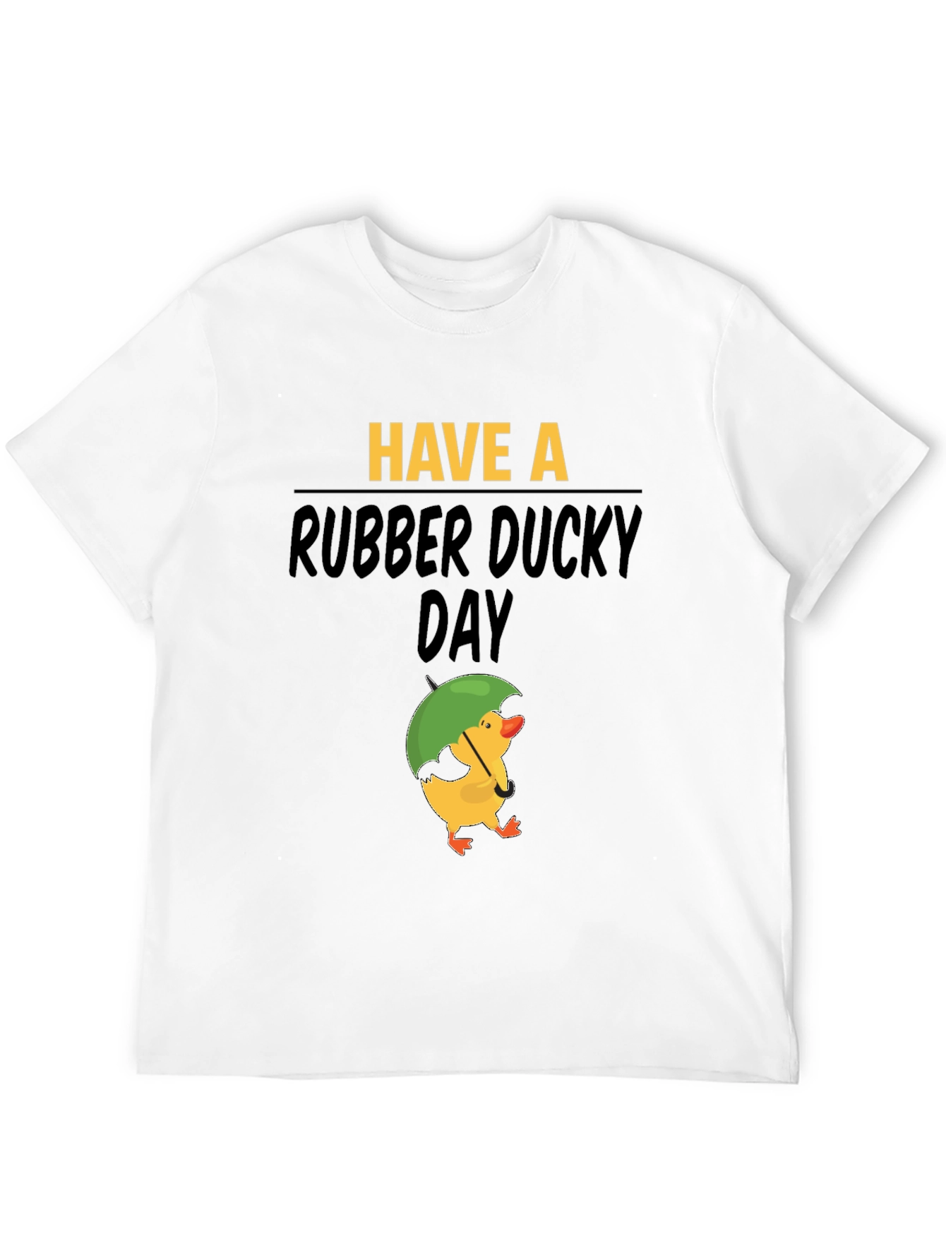 Black Rubber Ducky Day Graphic Tee - Black Cotton T-Shirt view 12