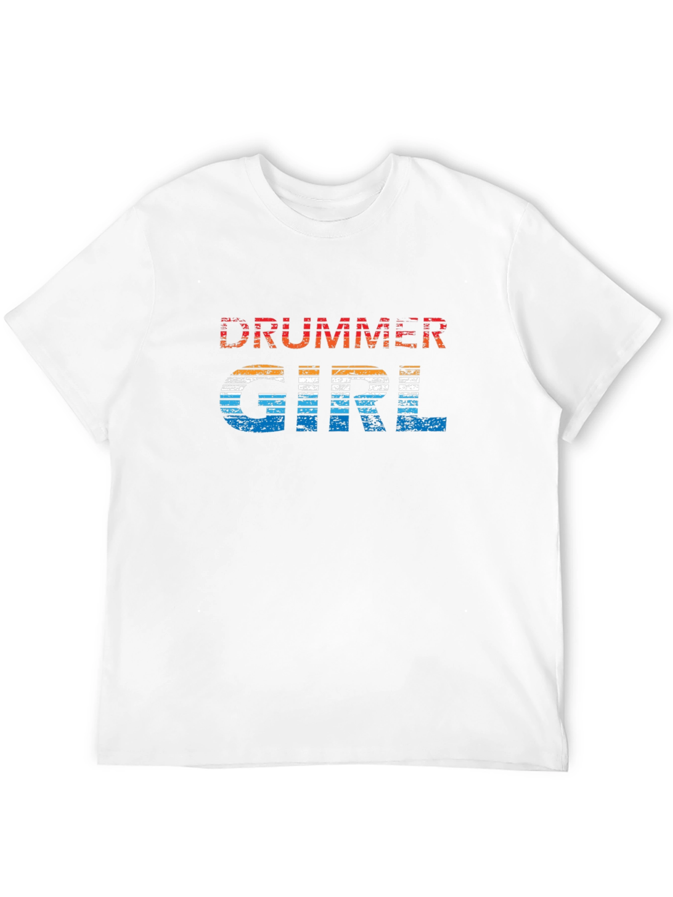 Black Drummer Girl Retro Graphic Tee view 12