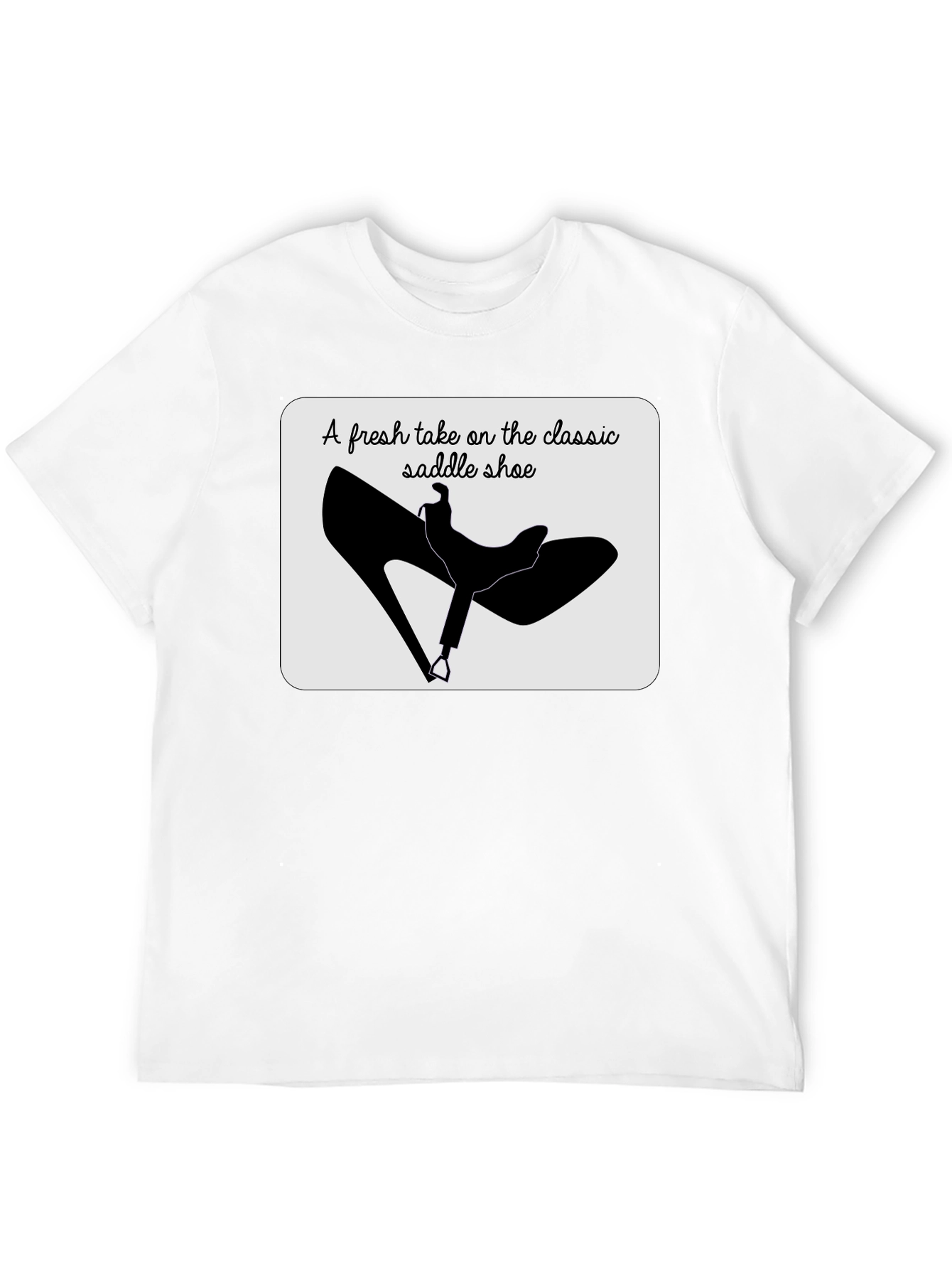 Black Saddle Shoe Tee: Classic Style Reimagined view 12