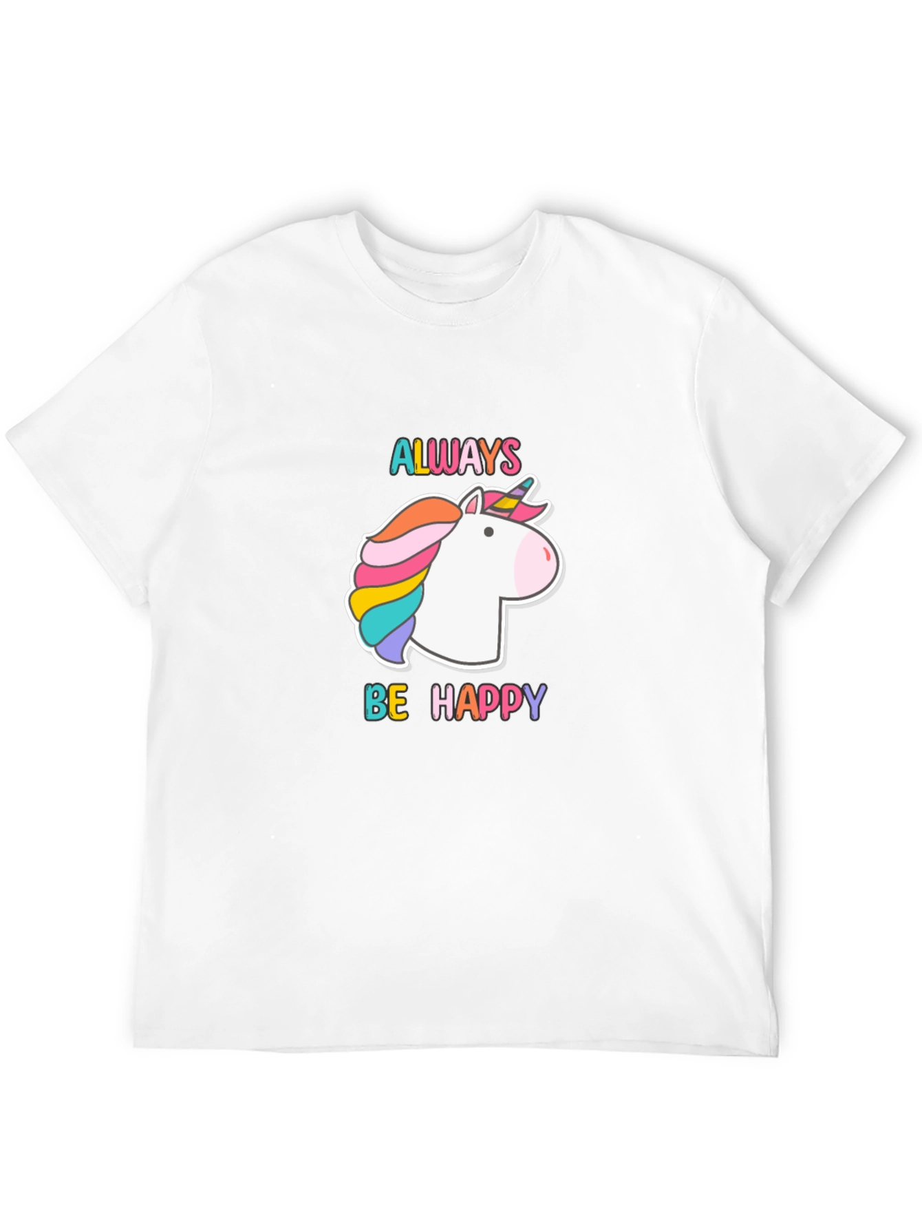 Black Unicorn 'Always Be Happy' Black Tee view 12