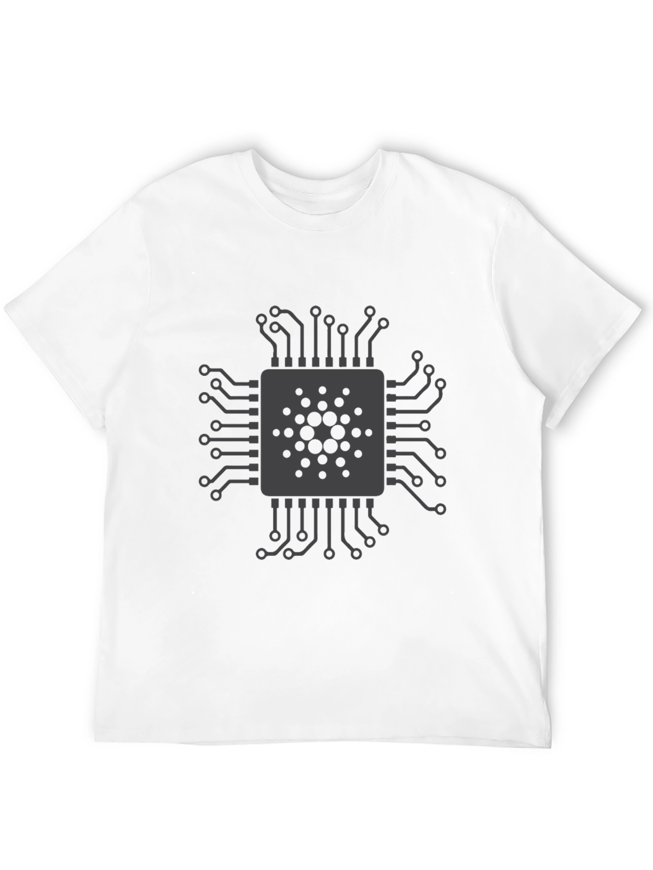 Black Circuit Board Graphic T-Shirt - Cool Tech Design view 12