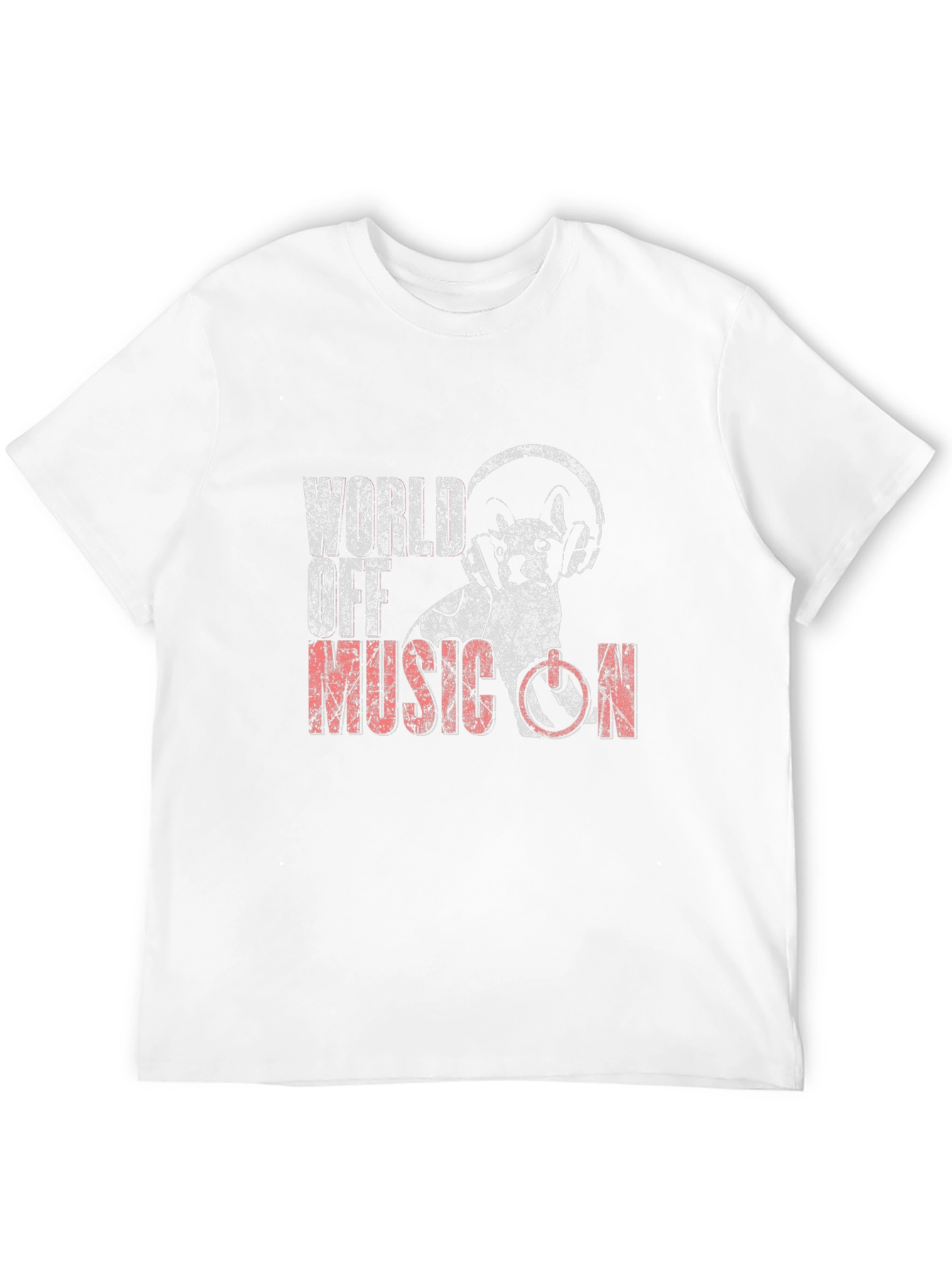 Black World Off Music On Graphic Tee view 12
