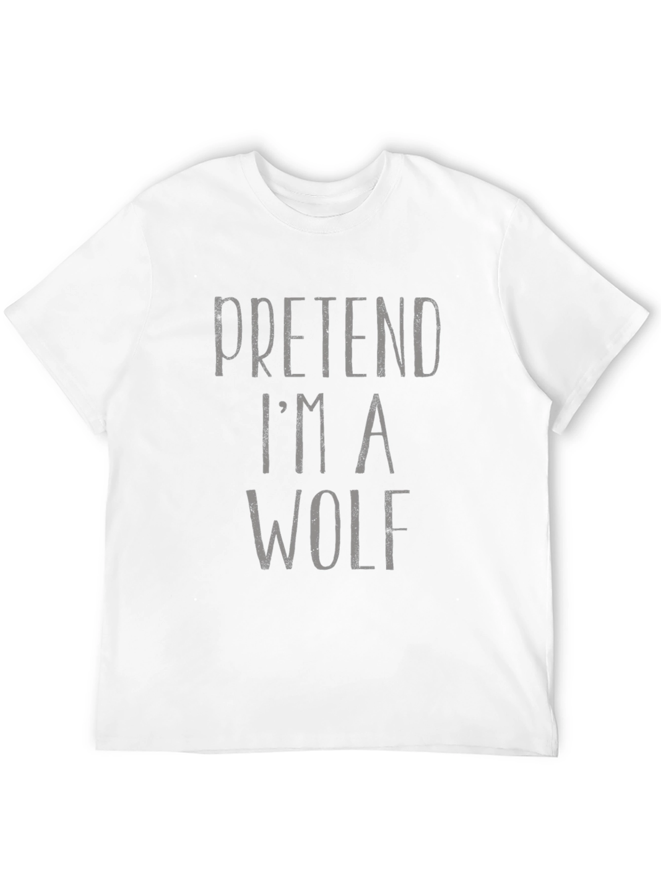 Black Pretend I'm a Wolf T-Shirt - Funny Costume Tee view 12