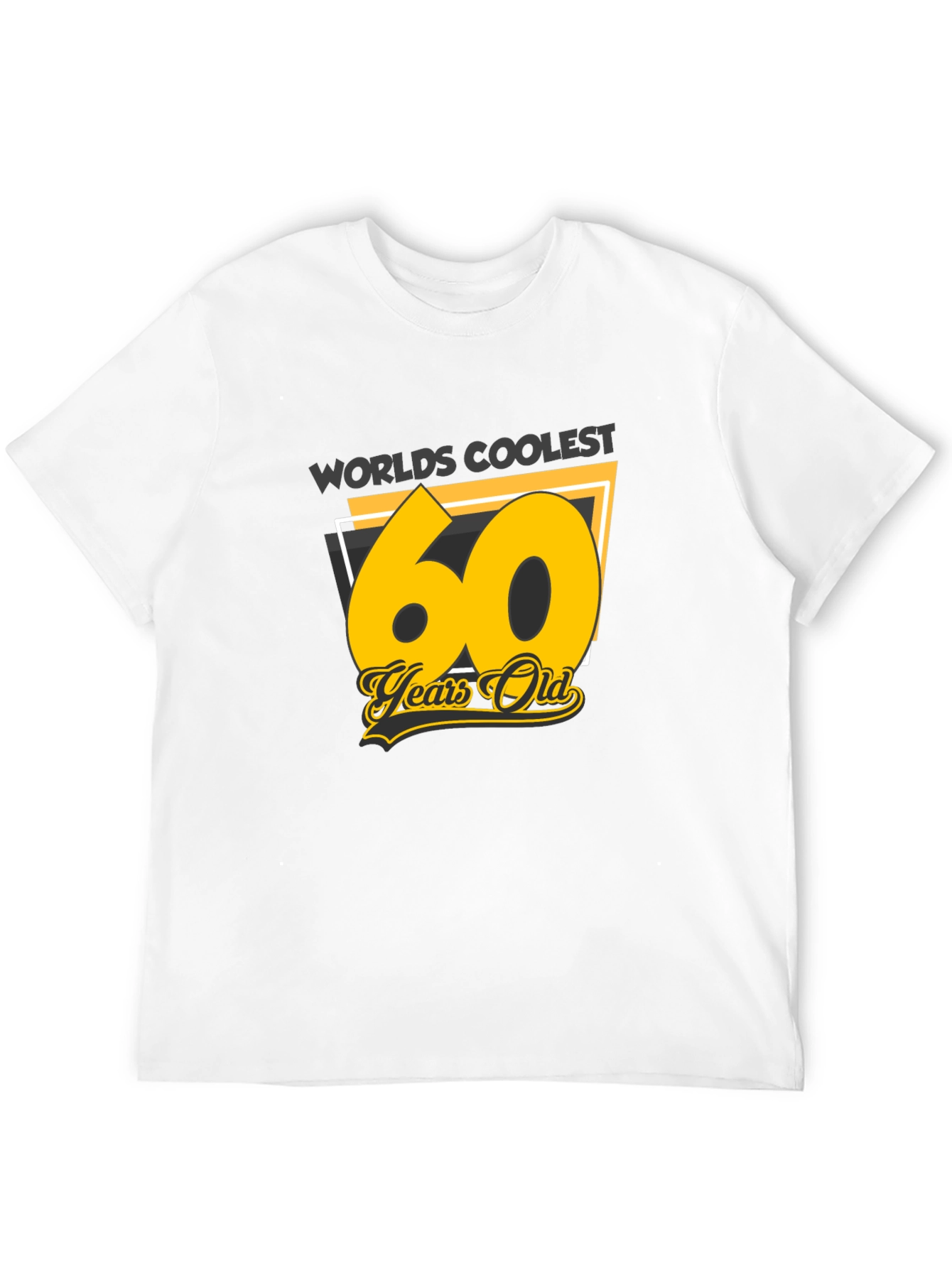 Black Worlds Coolest 60 Years Old Black T-Shirt view 12