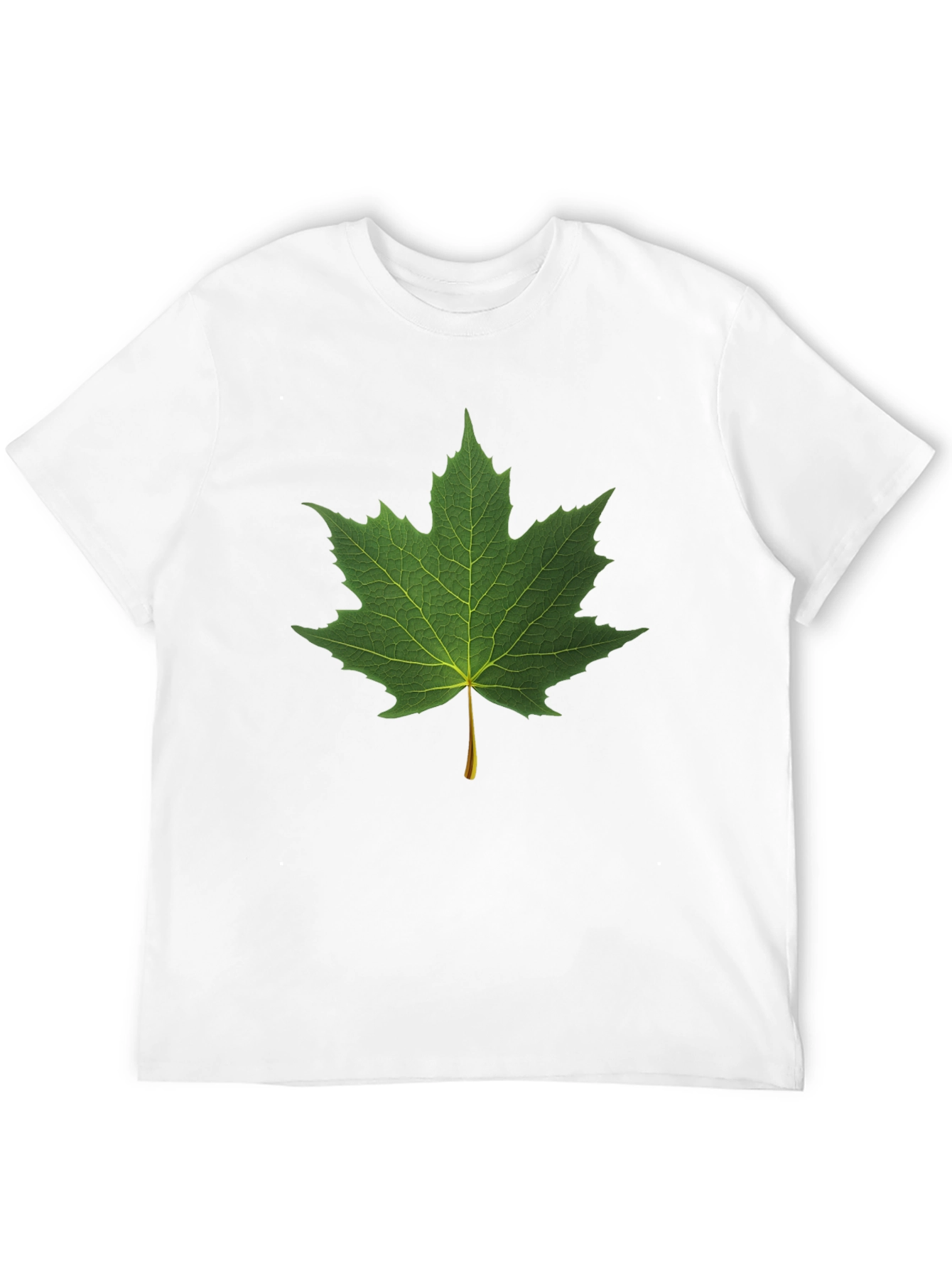 Black Maple Leaf Graphic Black T-Shirt view 12