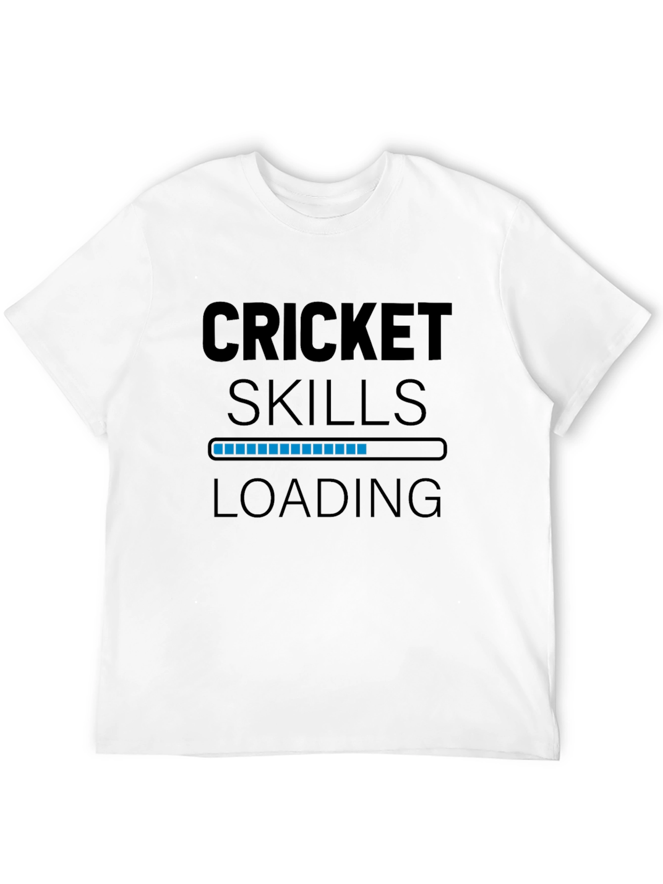 Black Cricket Skills Loading Black T-Shirt view 12