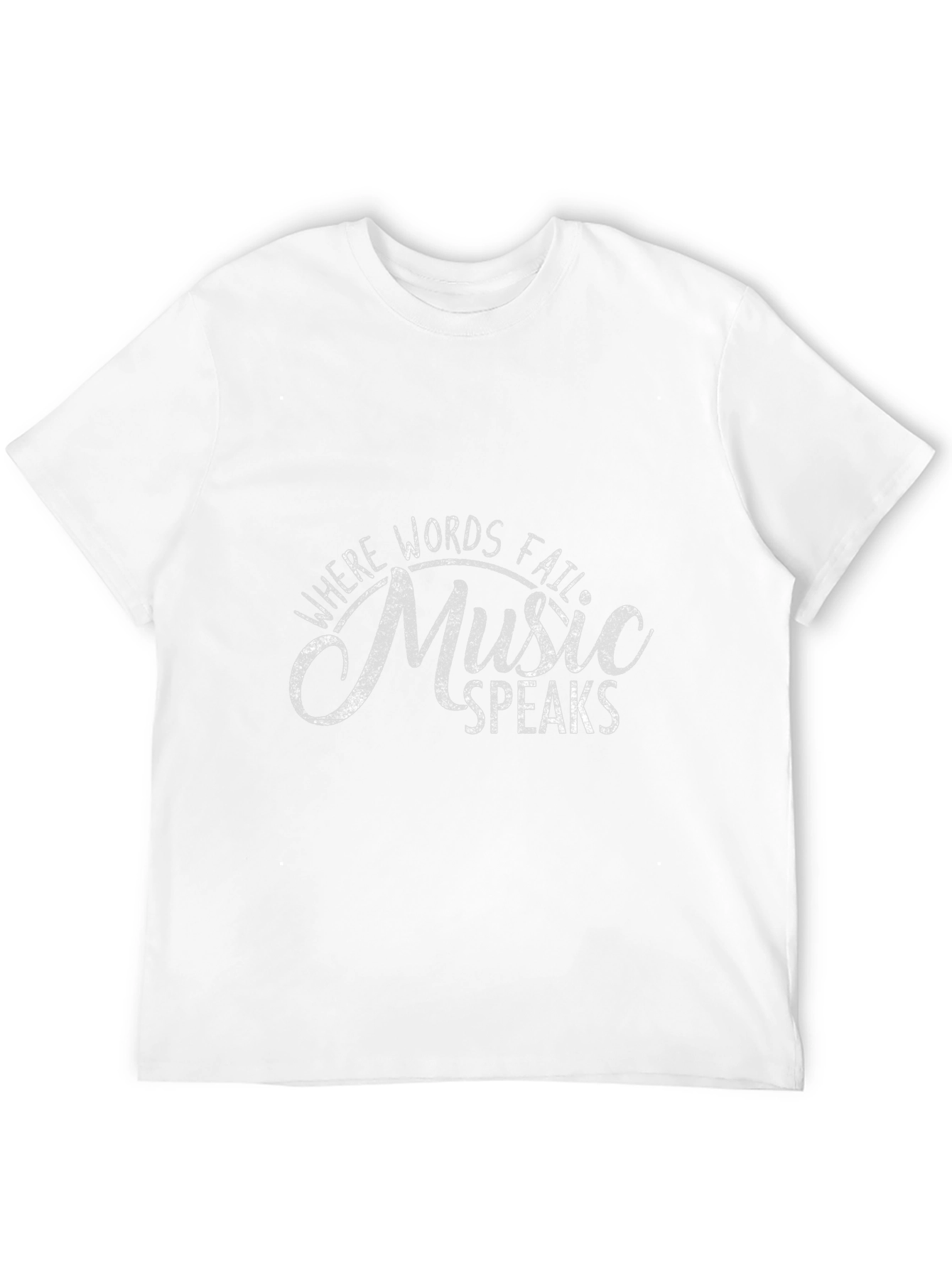 Black Music Speaks T-Shirt - Black Graphic Tee view 12