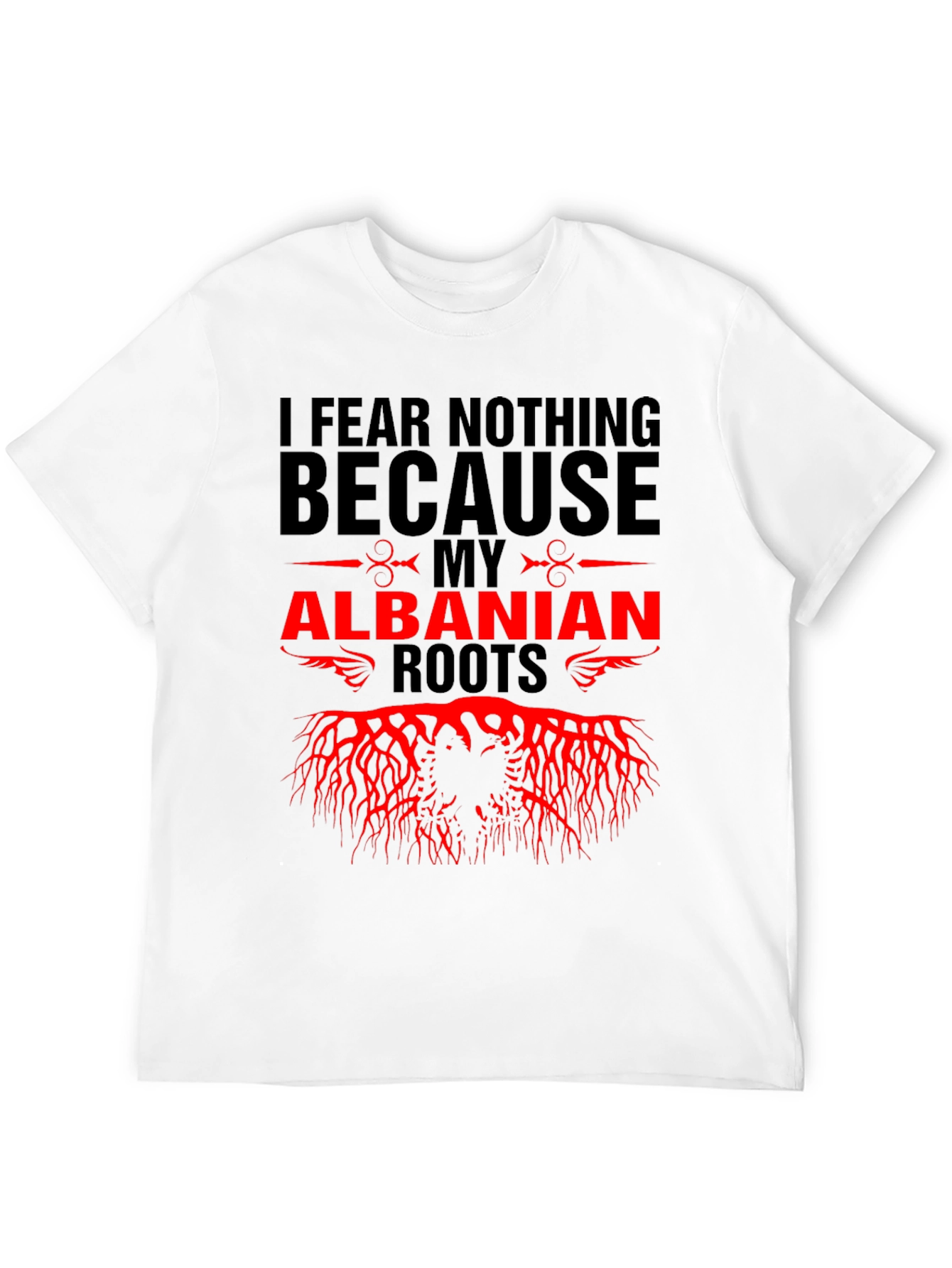 Black Albanian Roots Graphic Tee view 12