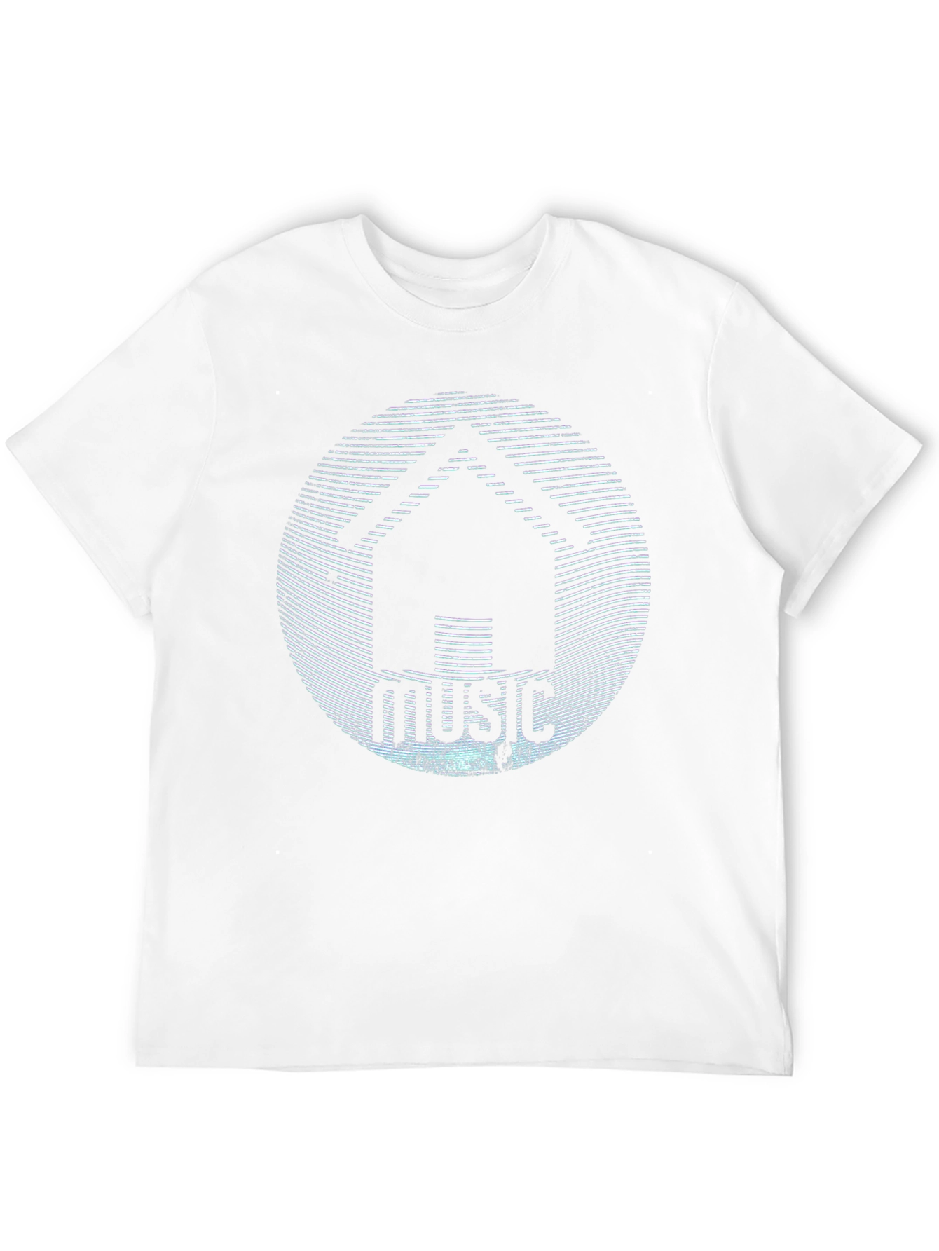Black House Music Graphic T-Shirt - Black Crew Neck Tee view 12