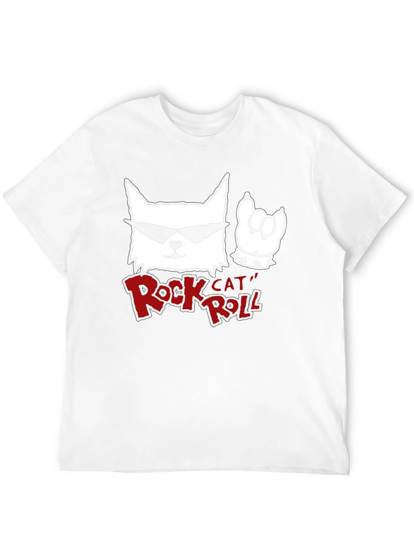 Rock Cat Roll Black T-Shirt - 12