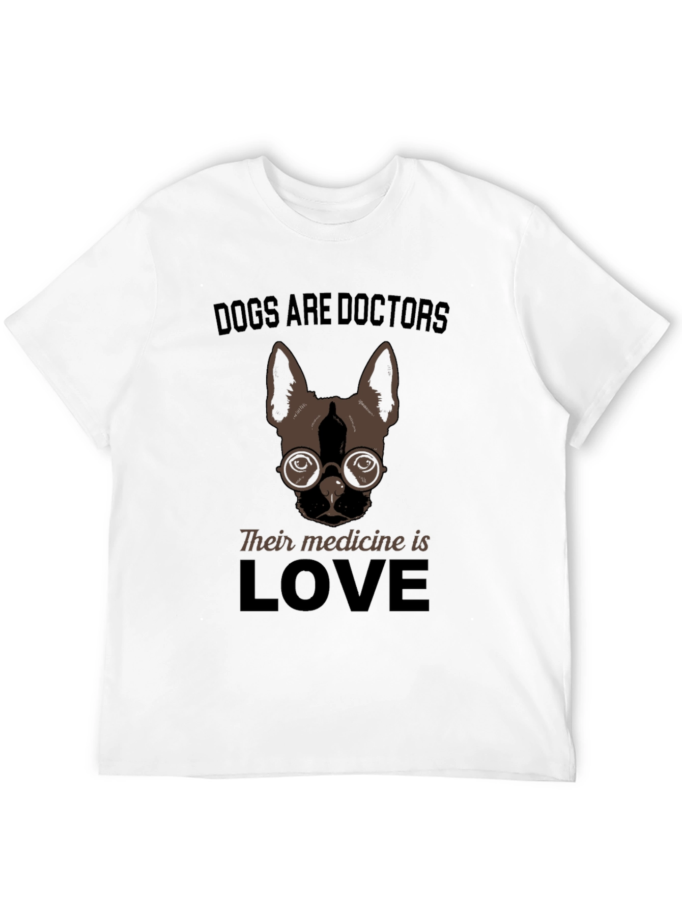 Black Dogs Are Doctors Love T-Shirt view 12