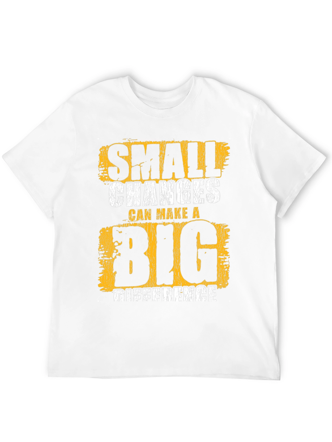 Black Small Changes Big Difference Graphic Tee view 12