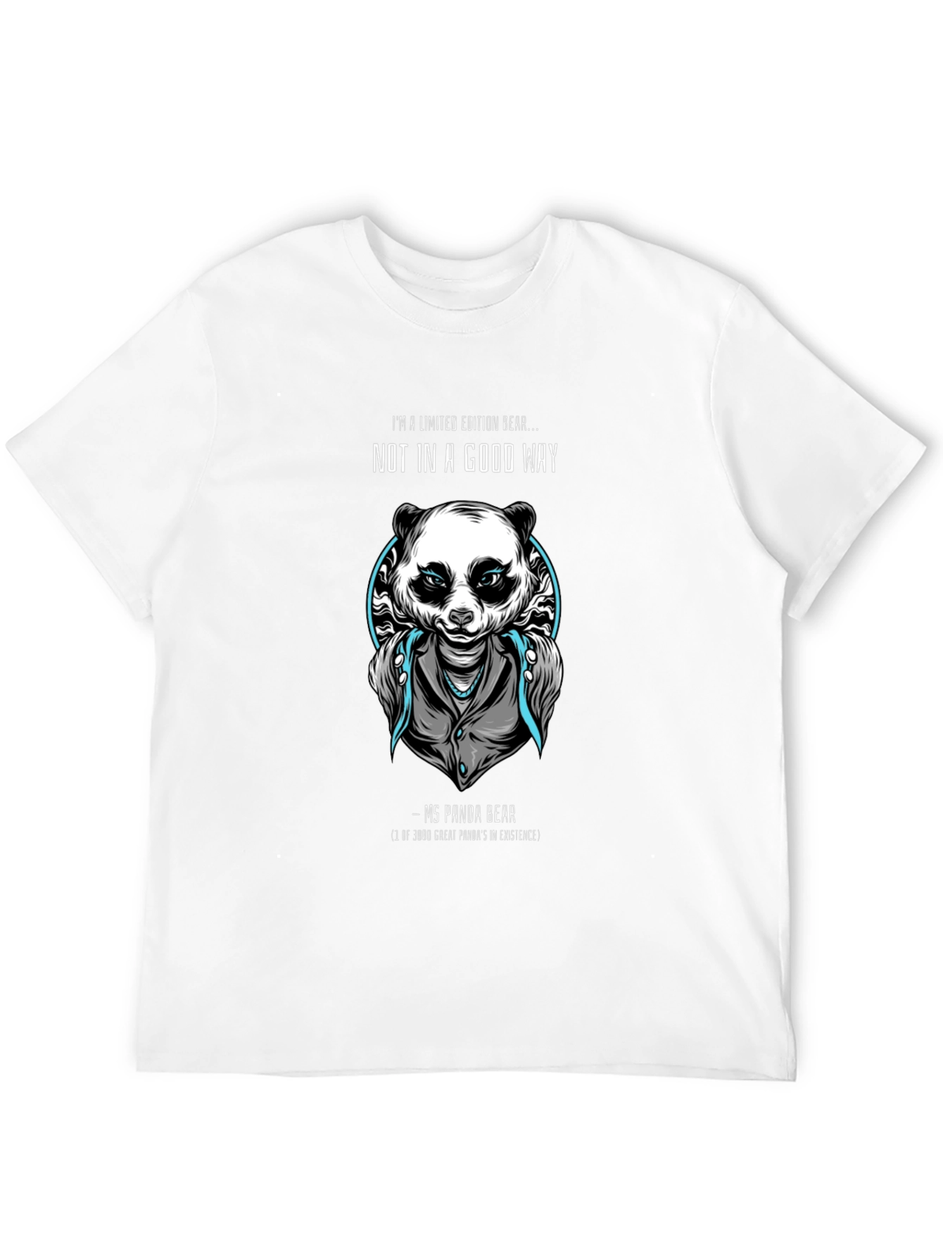Black Limited Edition Panda Bear Graphic T-Shirt view 12