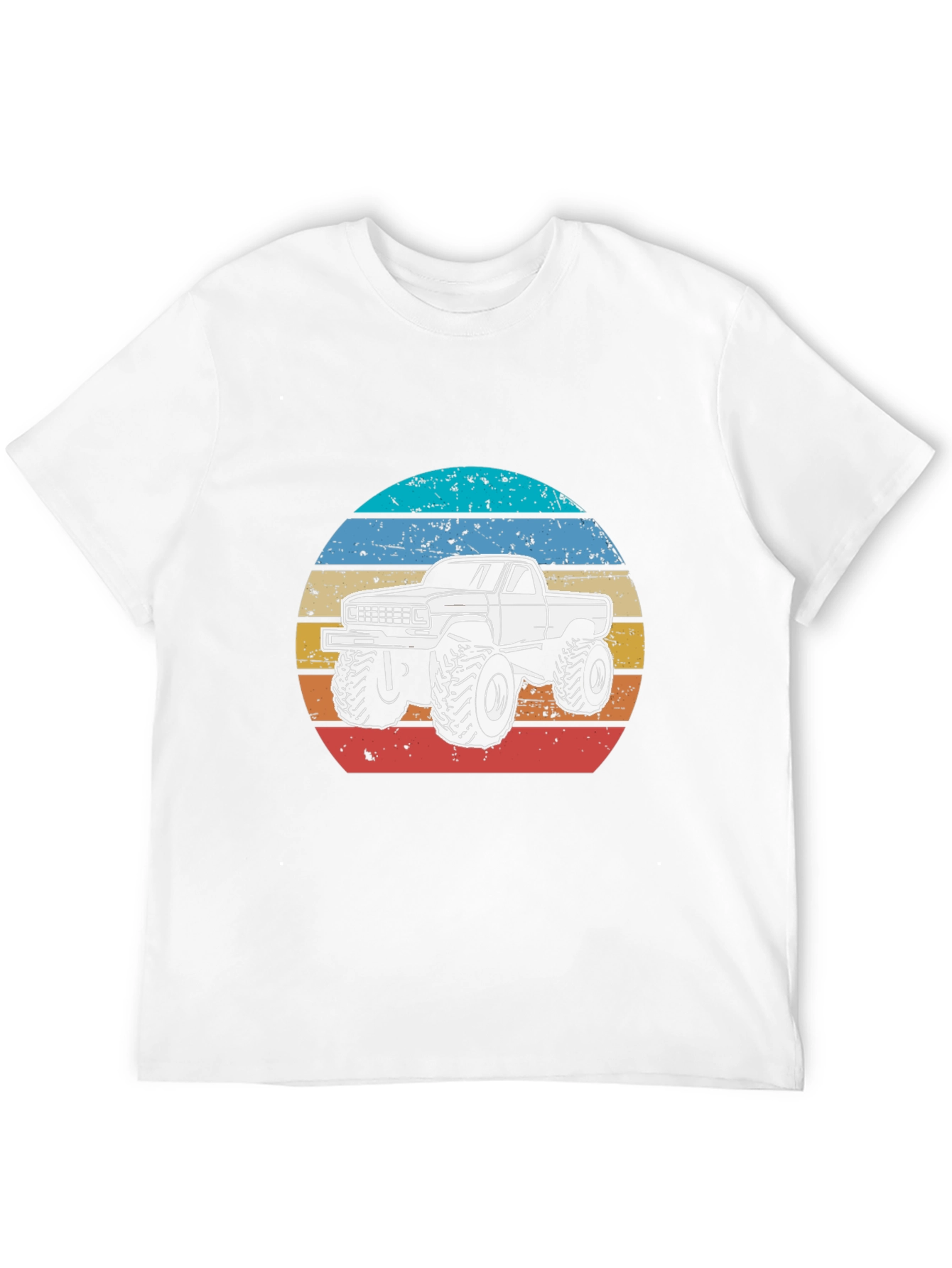 Black Retro Truck T-Shirt - Vintage Style Monster Truck Tee view 12