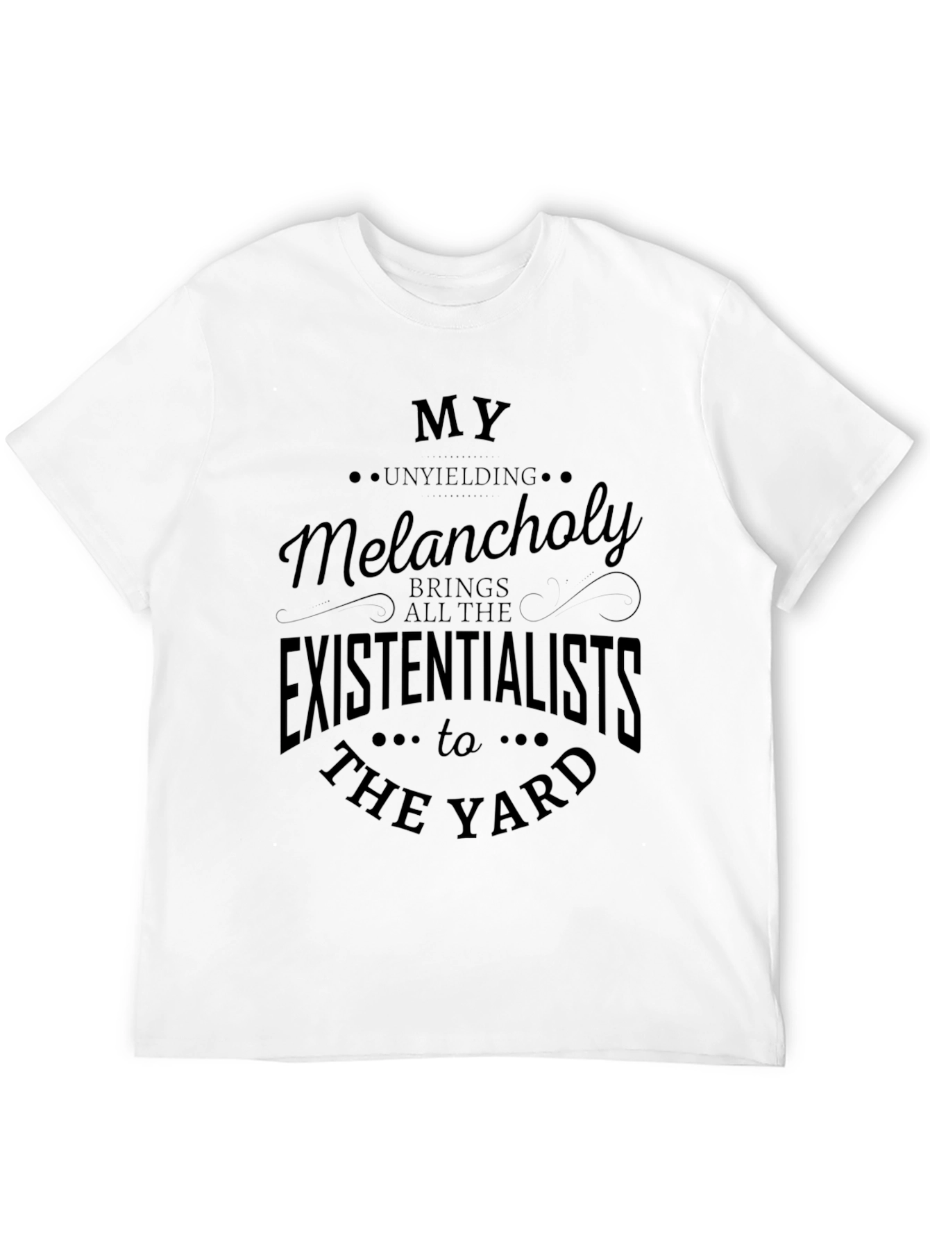 Black My Unyielding Melancholy T-Shirt view 12