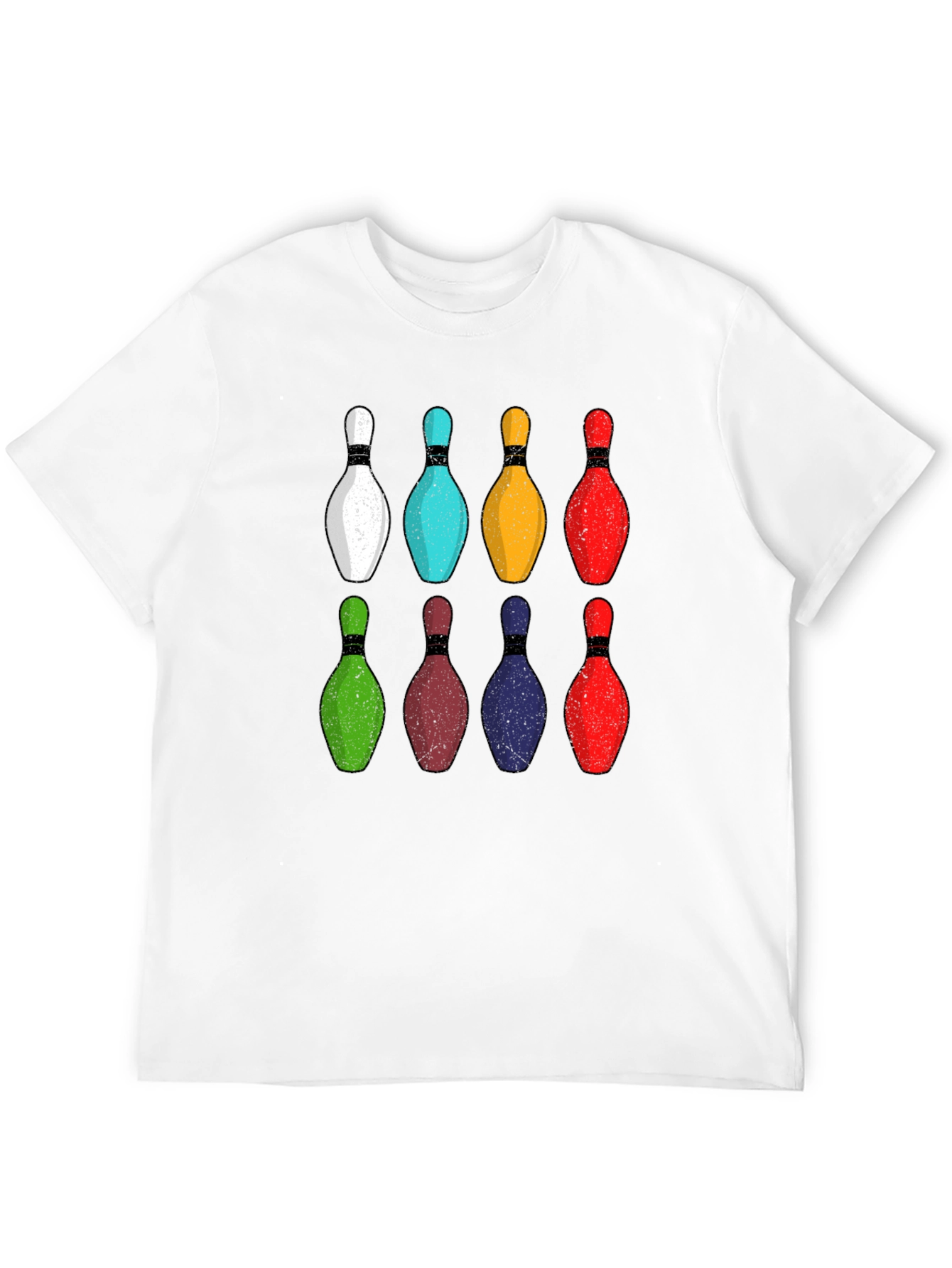 Black Bowling Pins Graphic Tee view 12