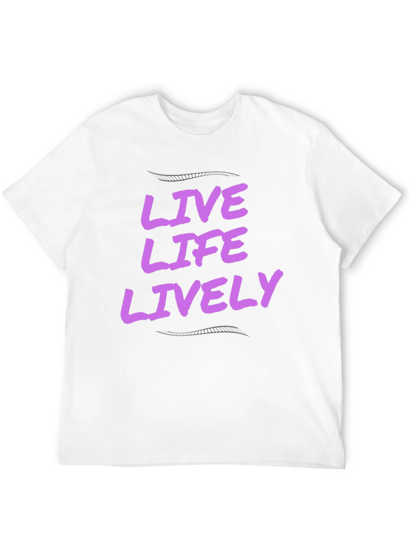 Black Live Life Lively Black T-Shirt view 12