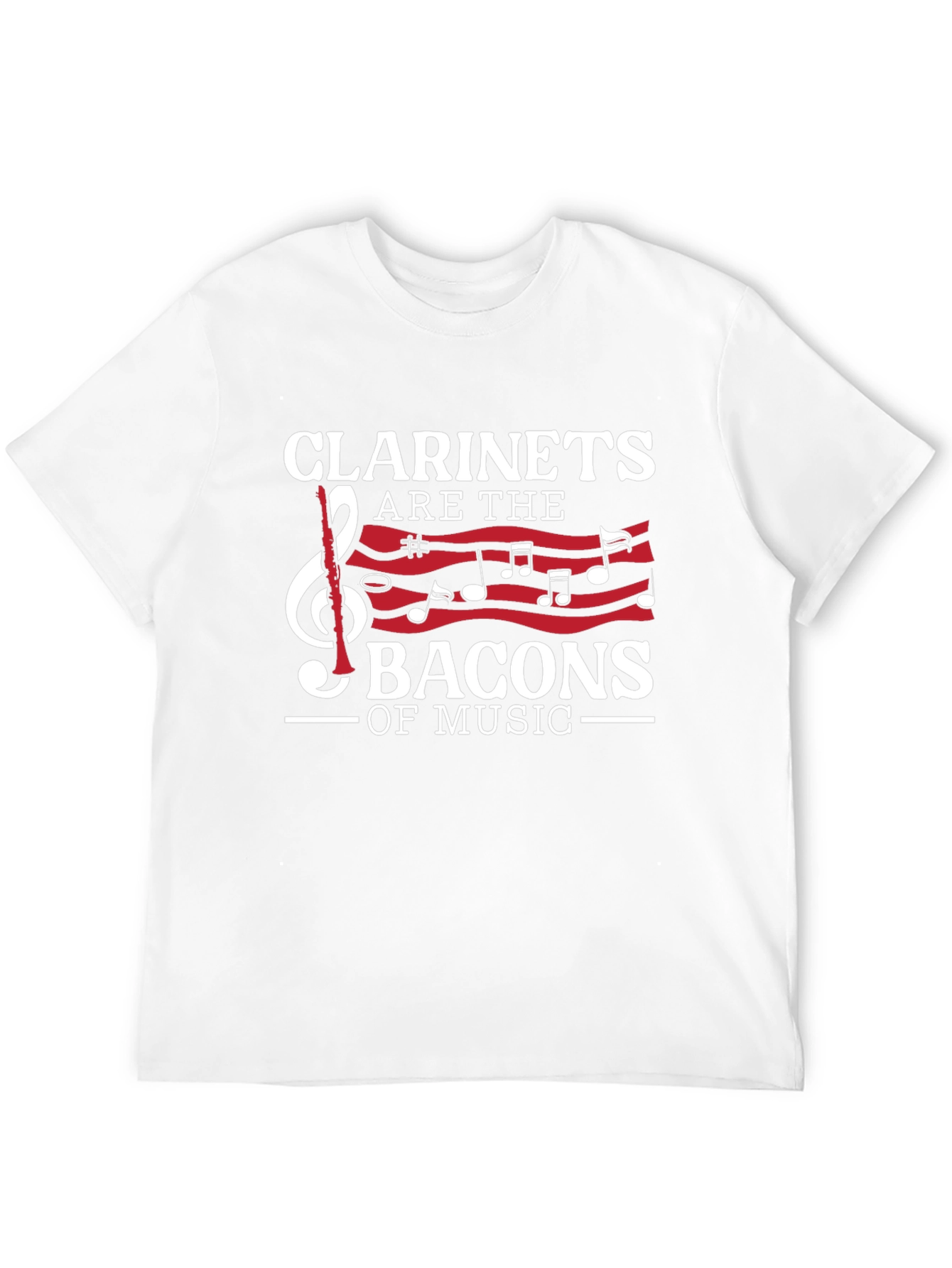 Black Clarinets are the Bacons of Music Graphic T-Shirt view 12