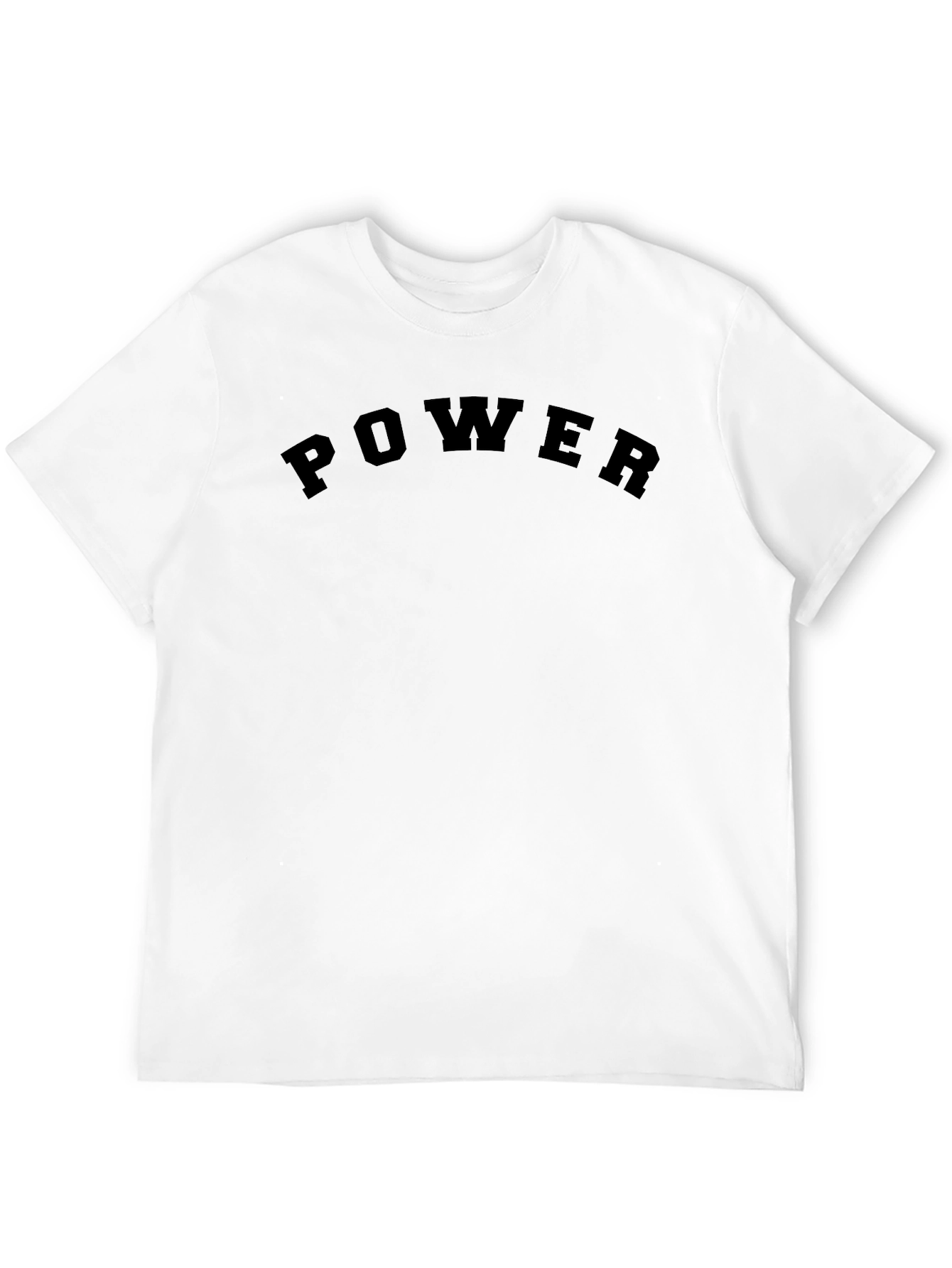 Black Bold Power Graphic Tee - Black Cotton T-Shirt view 12