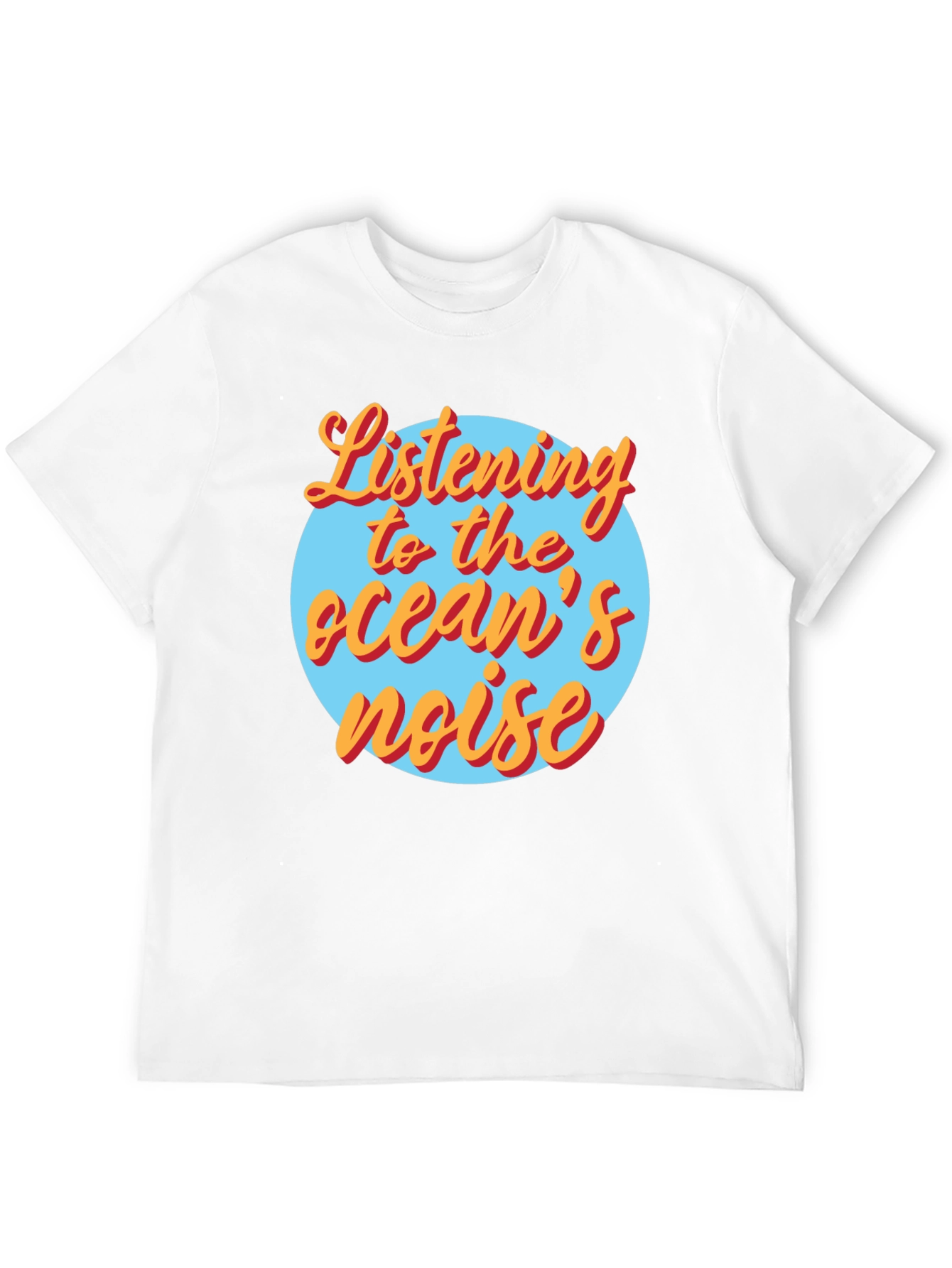Black Listening to the Ocean's Noise Graphic Tee view 12