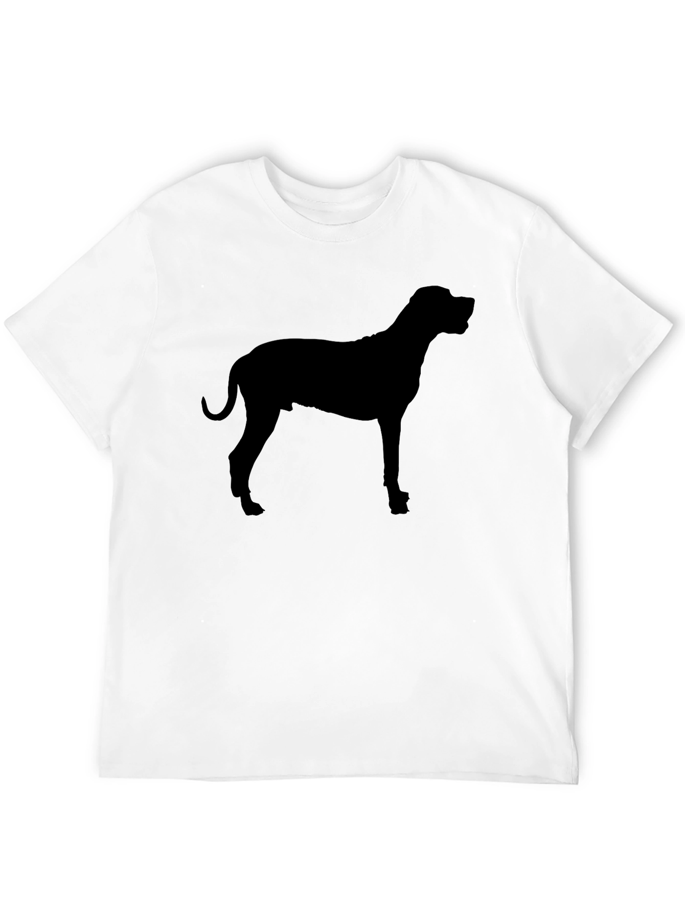 Black Dog Silhouette Graphic Black T-Shirt view 12