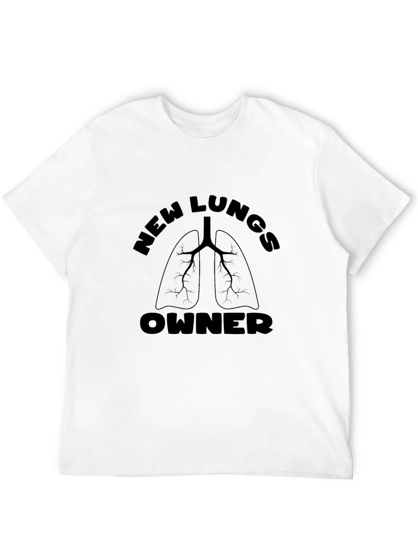 Black New Lungs Owner Graphic T-Shirt - Black view 12