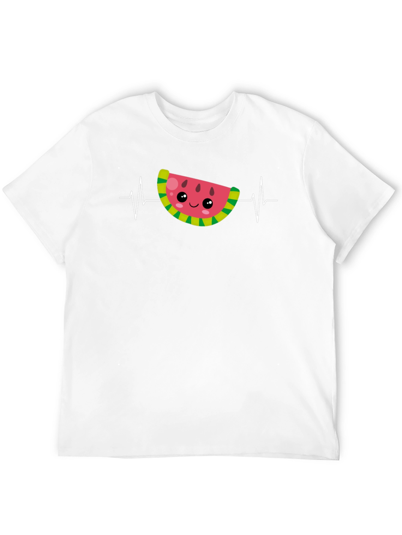 Black Watermelon Heartbeat Black T-Shirt view 12